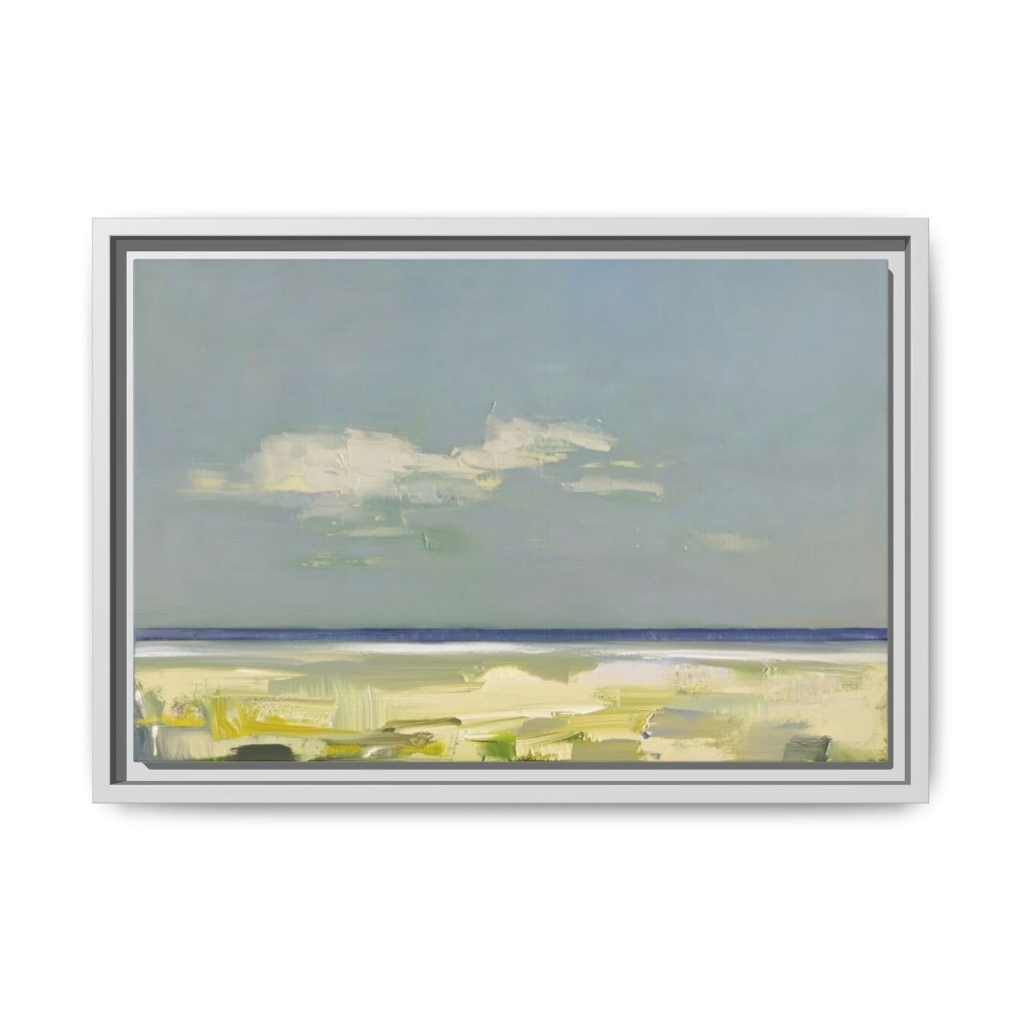 Coastal Calm Matte Canvas Framed Wall Art