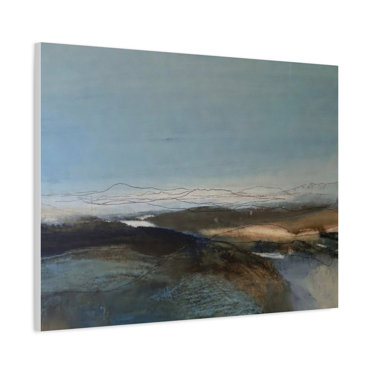 Blue landscape Matte Canvas, Stretched, 1.25"