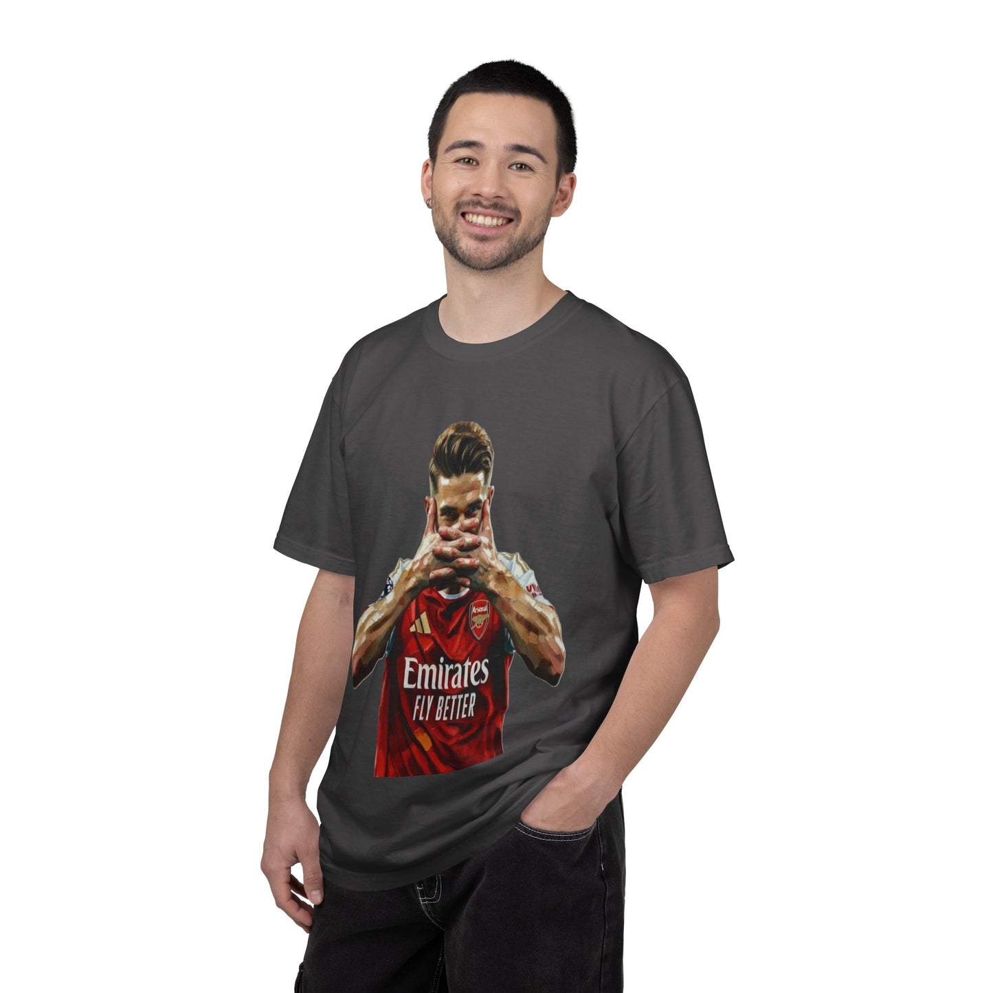 Soccer Celebration T-Shirt — Emirates 'Fly Better' Jersey Design