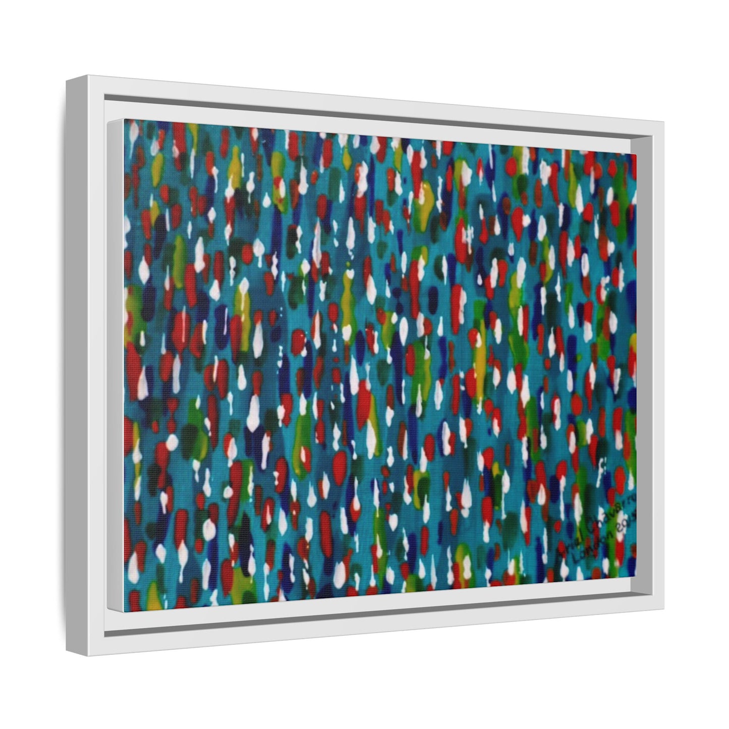 Colours Of The Soul Reflecting On Water by Ariel Chavarro Avila Matte Canvas Framed Art