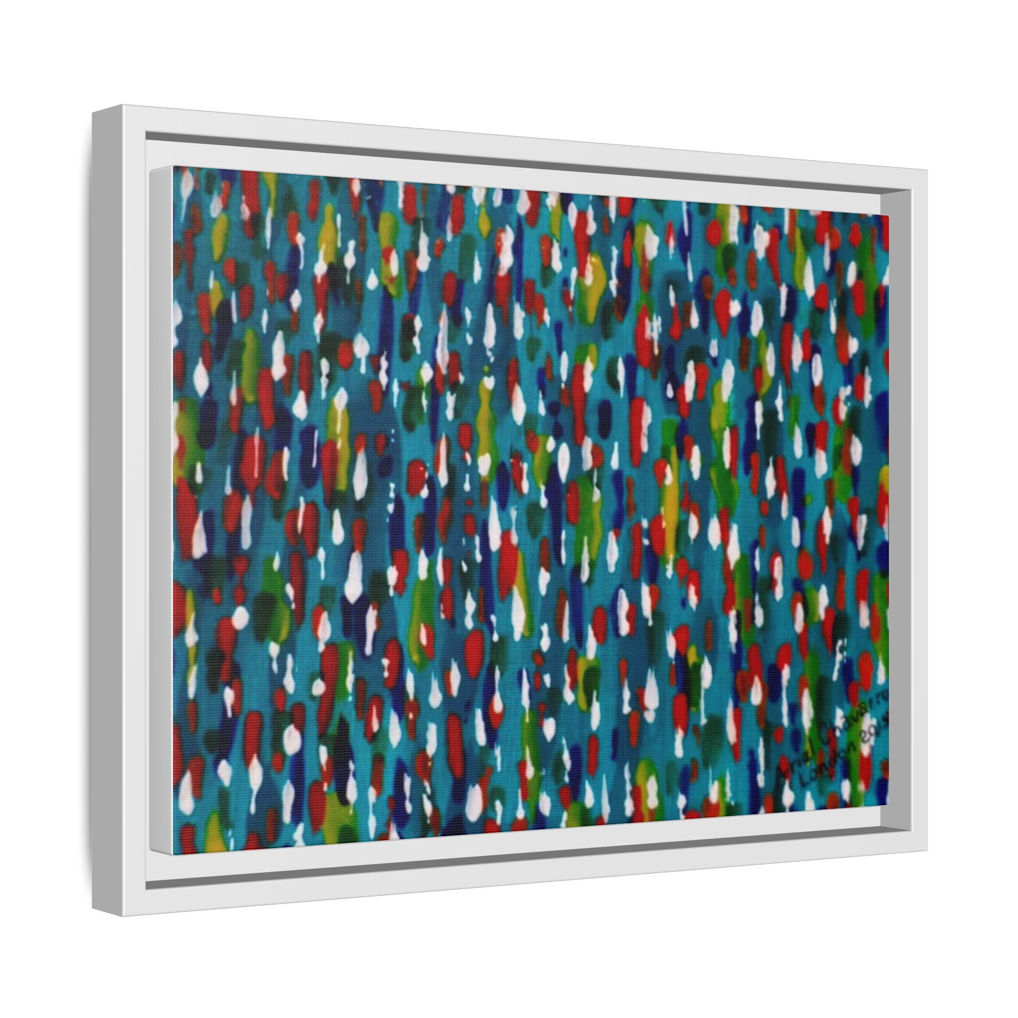 Colours Of The Soul Reflecting On Water by Ariel Chavarro Avila Matte Canvas Framed Art