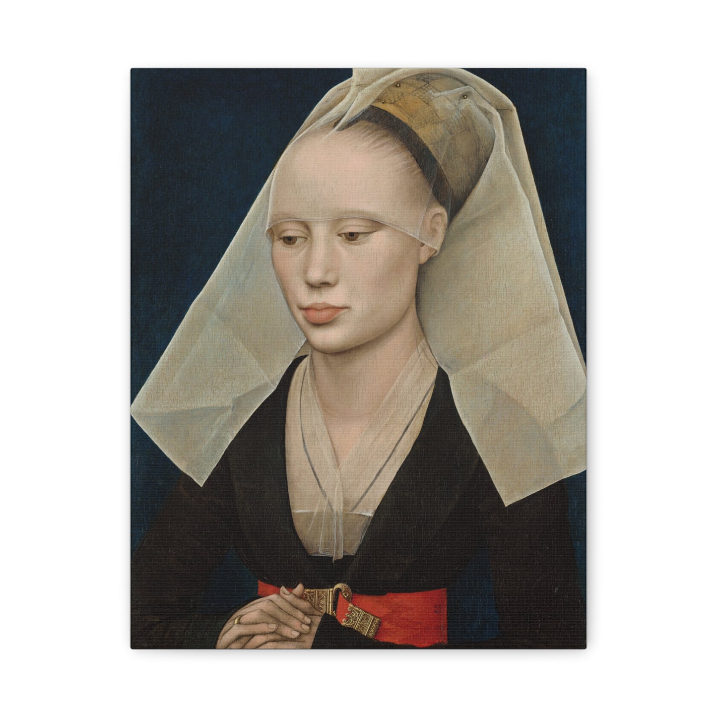 Portrait of a Lady by Rogier van der Weyden Matte Canvas Wall Art