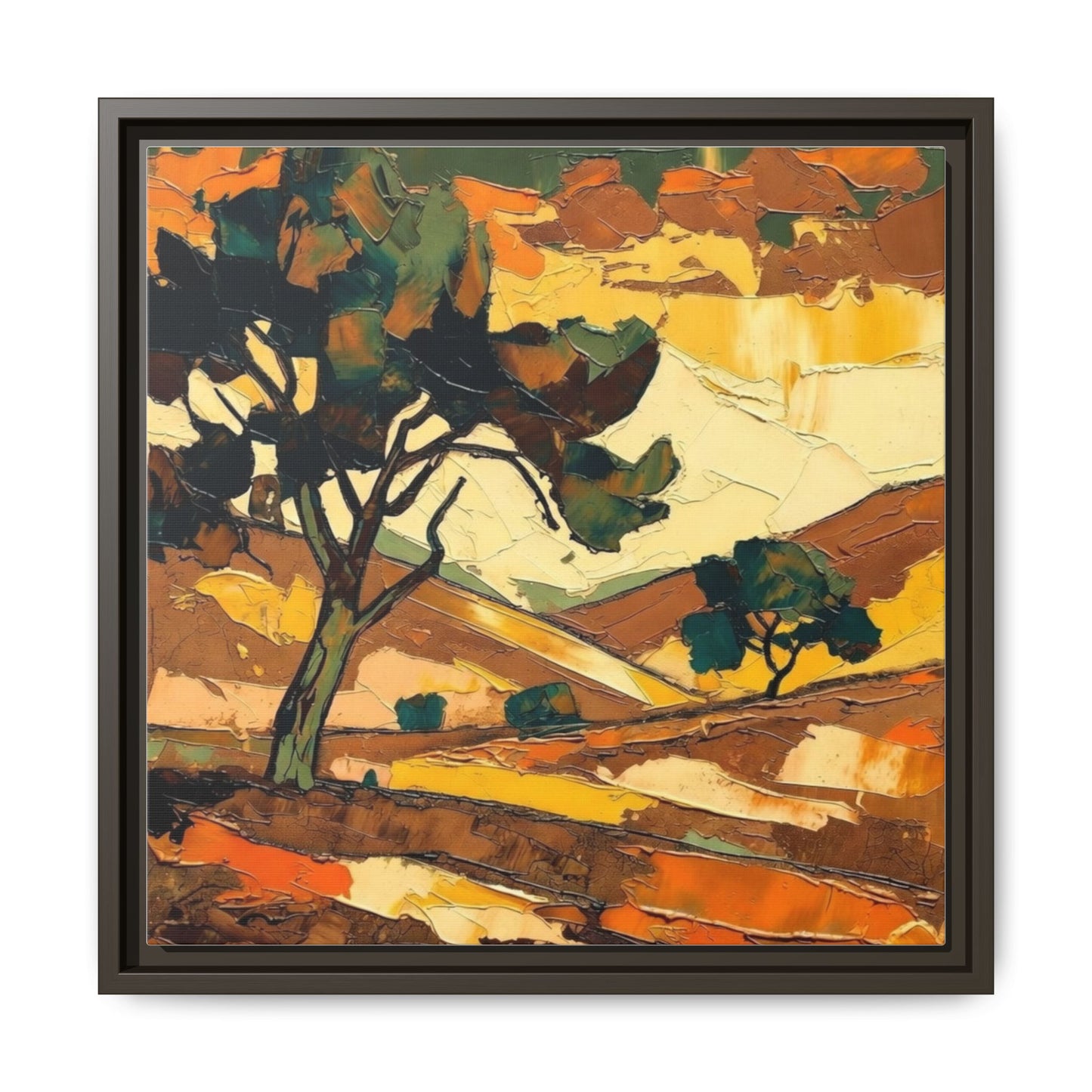 Framed Matte Canvas Landscape Art Print