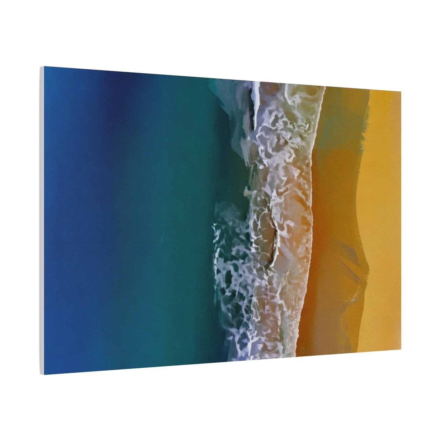 Coastal Waves Matte Canvas Print — Ocean Beach Wall Art