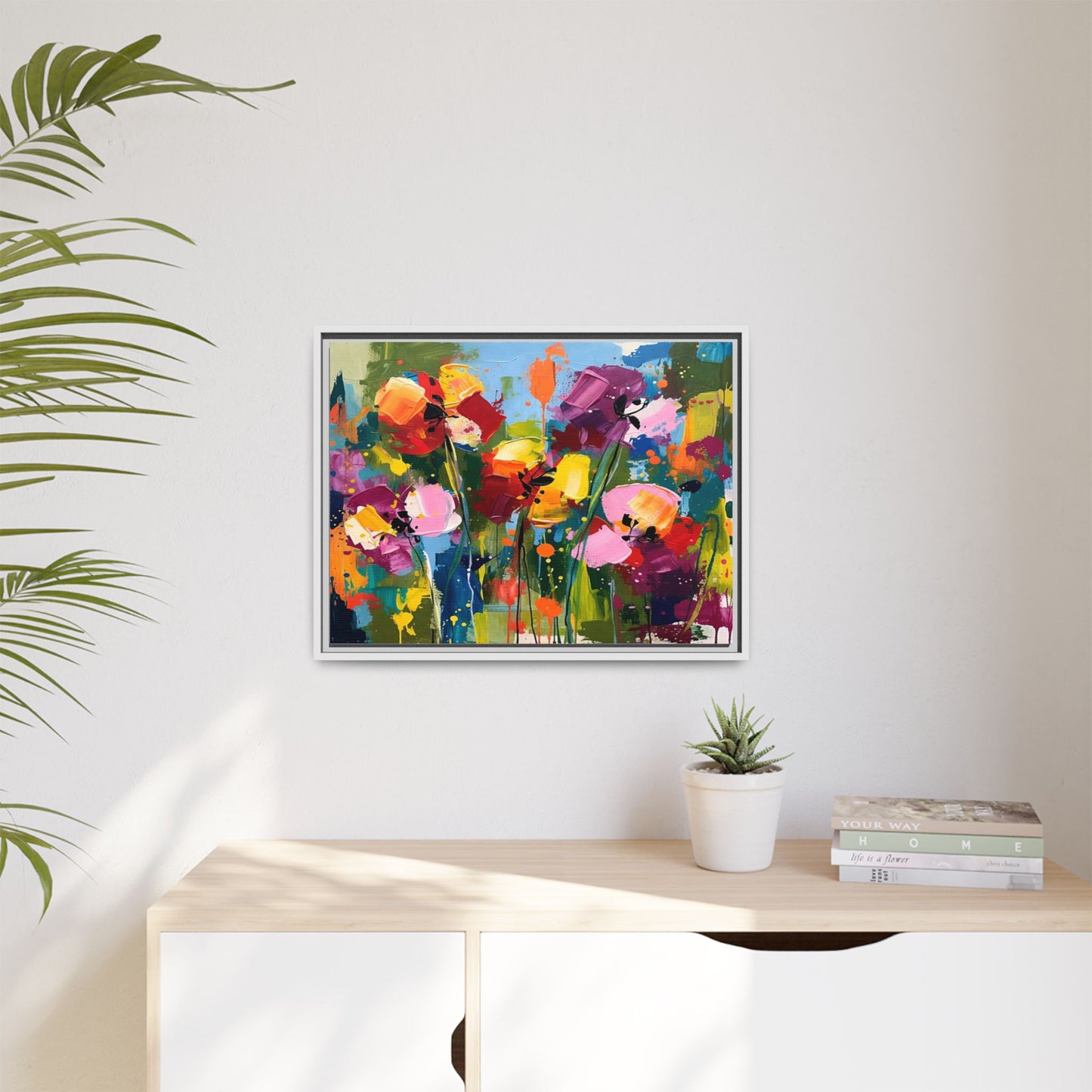 Matte Canvas, Framed (Multi-color)