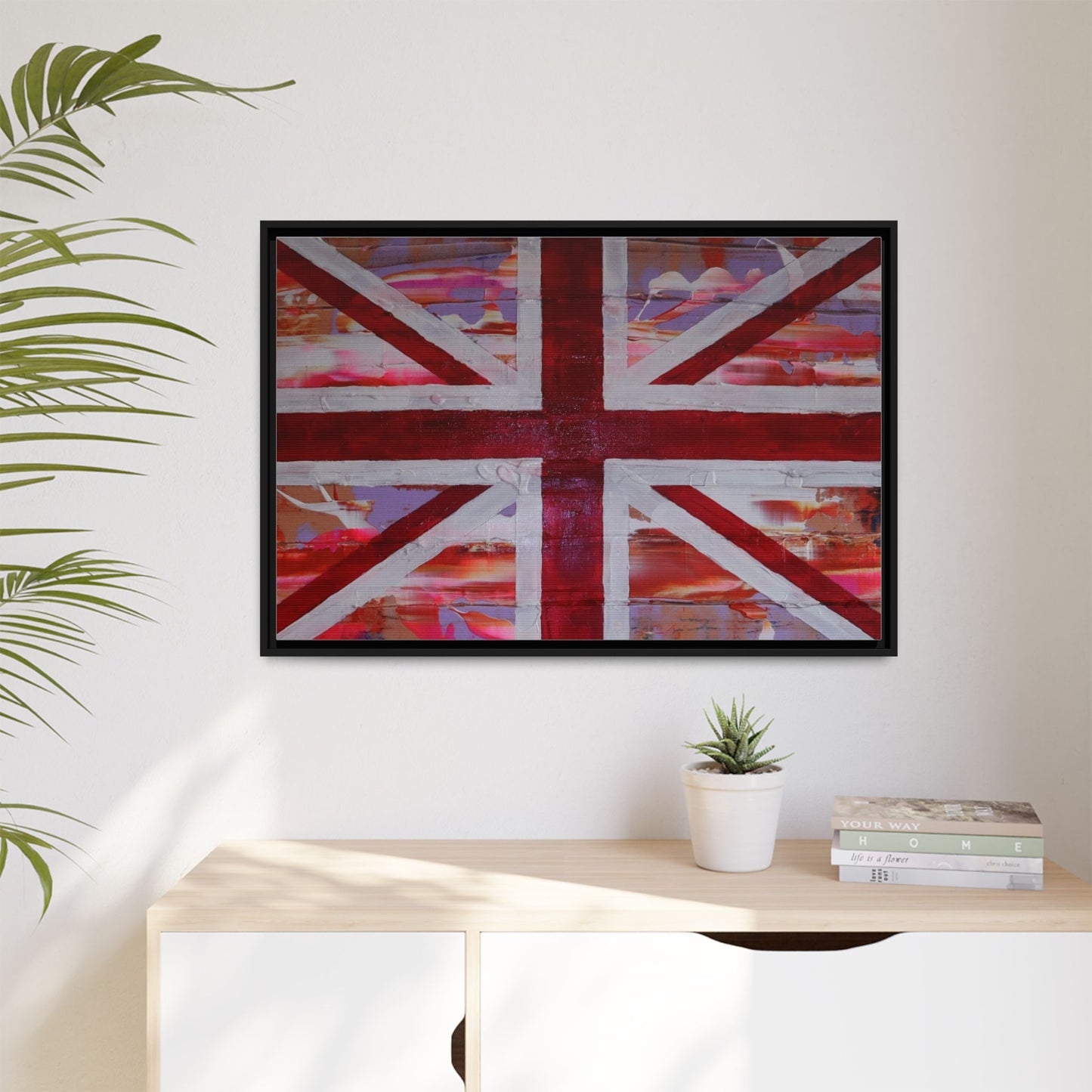 Union Jack is back! by Norman Barrett Framed Matte Canvas Print Wall Art