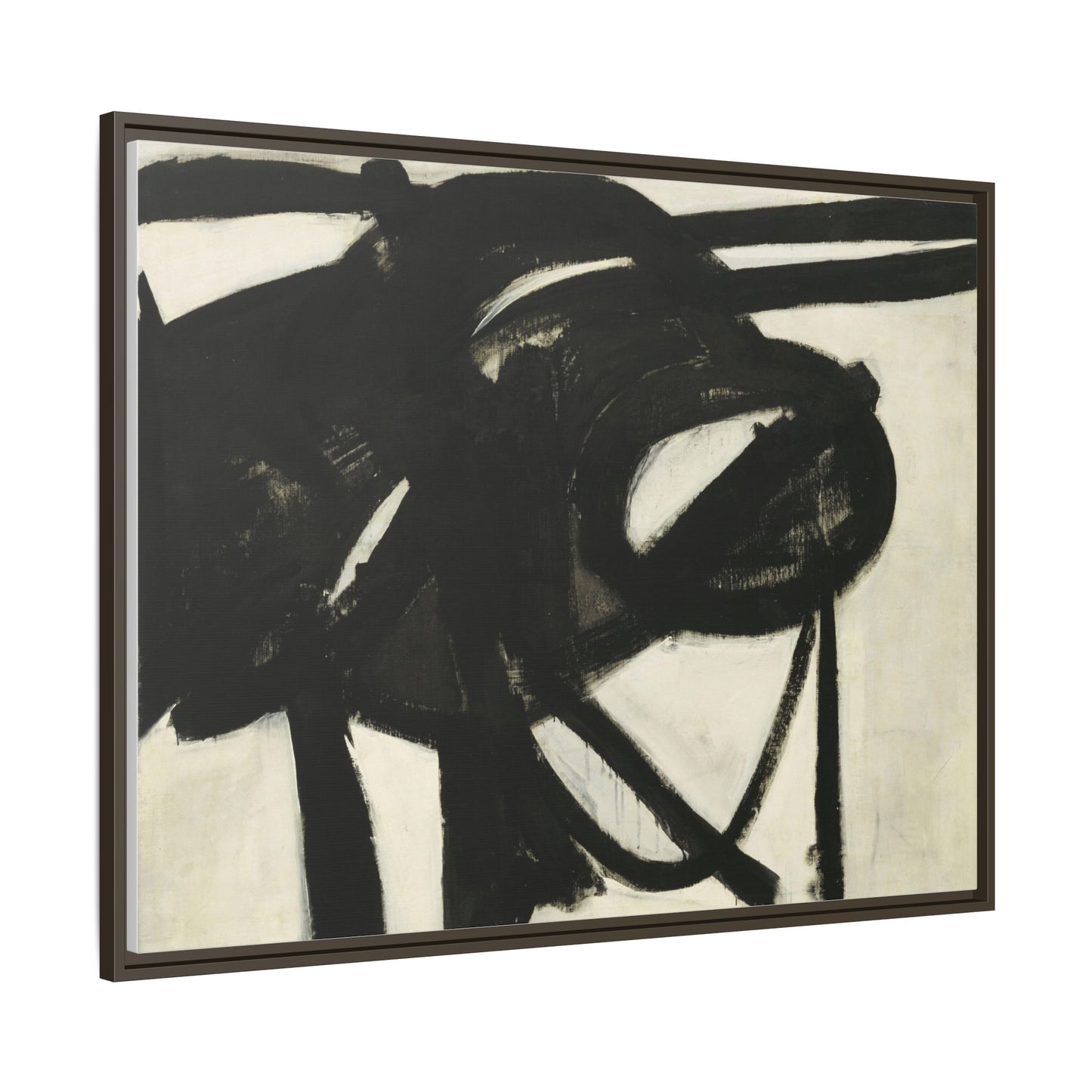 Chief by Franz Kline Abstract Matte Canvas Framed Wall Art
