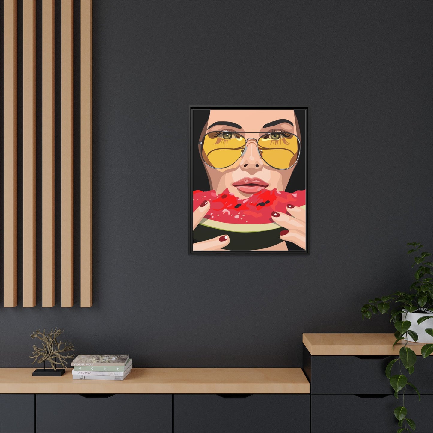 Vivid 81 by Orit Fuchs Framed Matte Canvas Wall Art