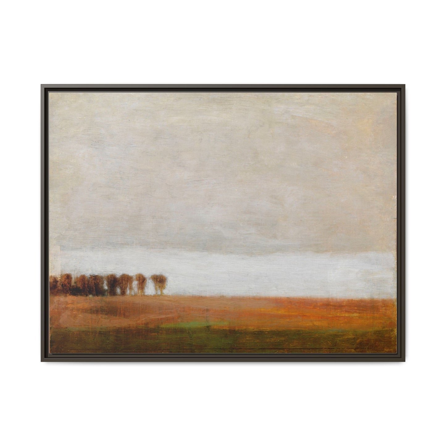 View of Jaegersborg Allé, North of Copenhagen by Vilhelm Hammershøi Framed Matte Canvas Wall Art Print