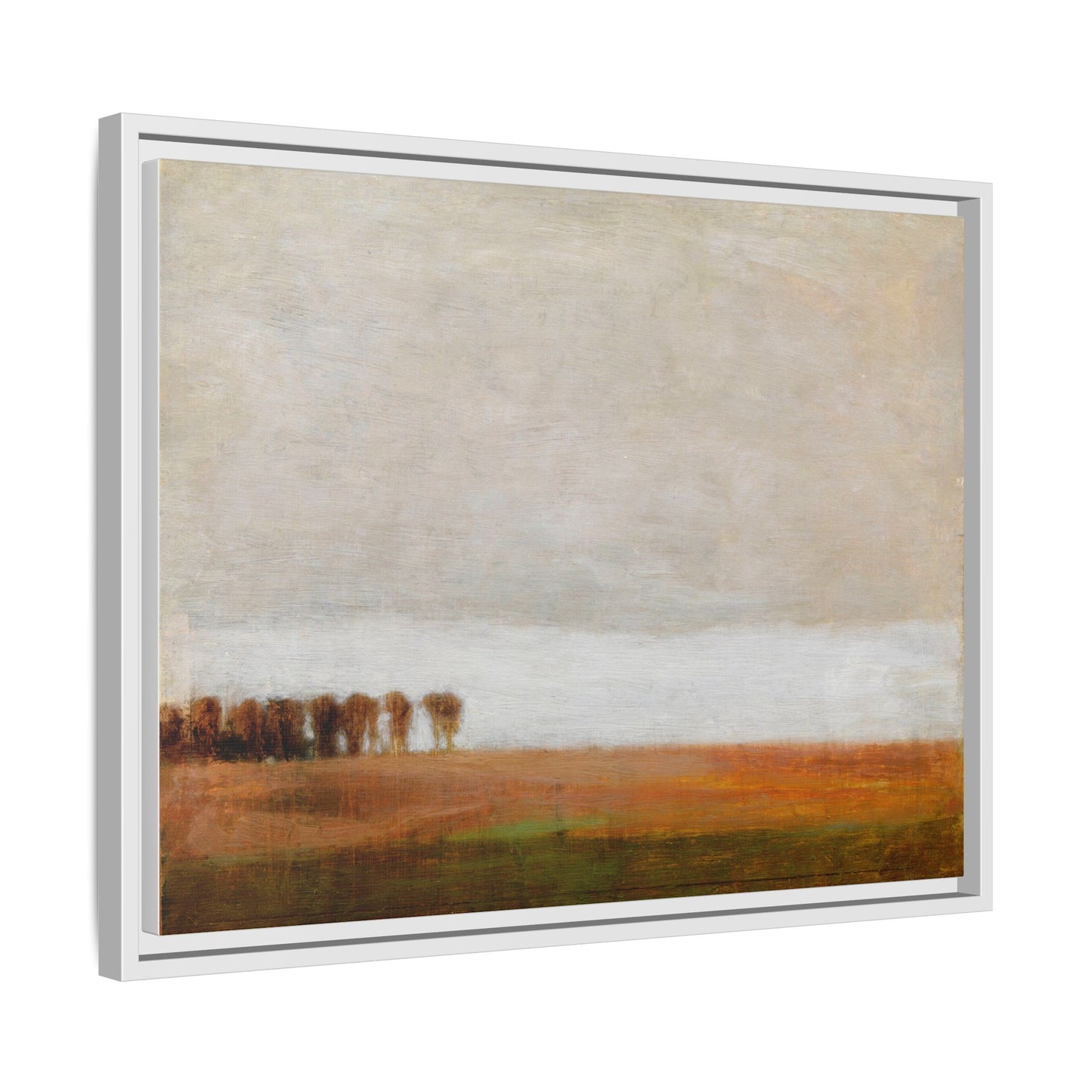 View of Jaegersborg Allé, North of Copenhagen by Vilhelm Hammershøi Framed Matte Canvas Wall Art Print