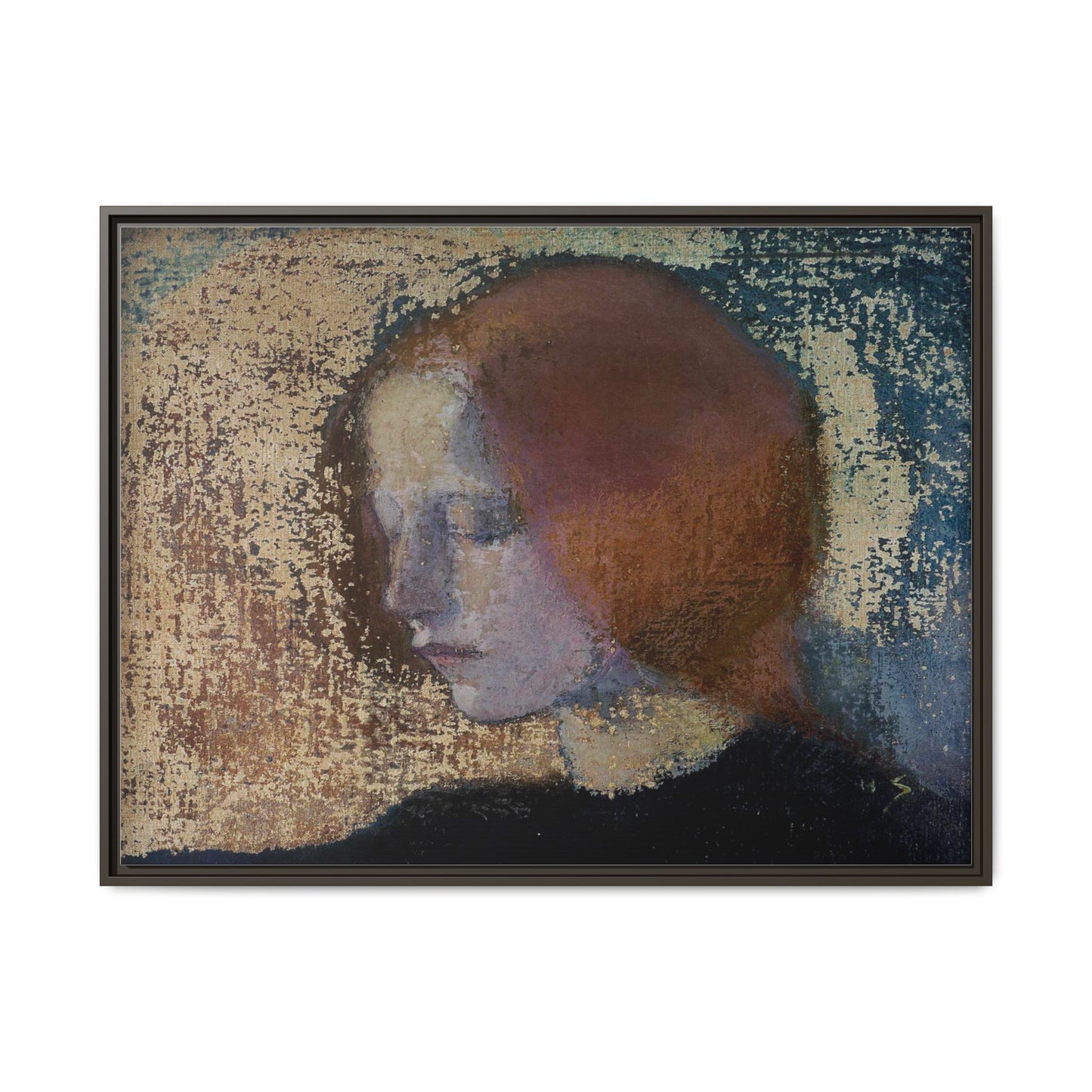 Fragment by Helena Schjerfbeck Framed Matte Canvas Art Print