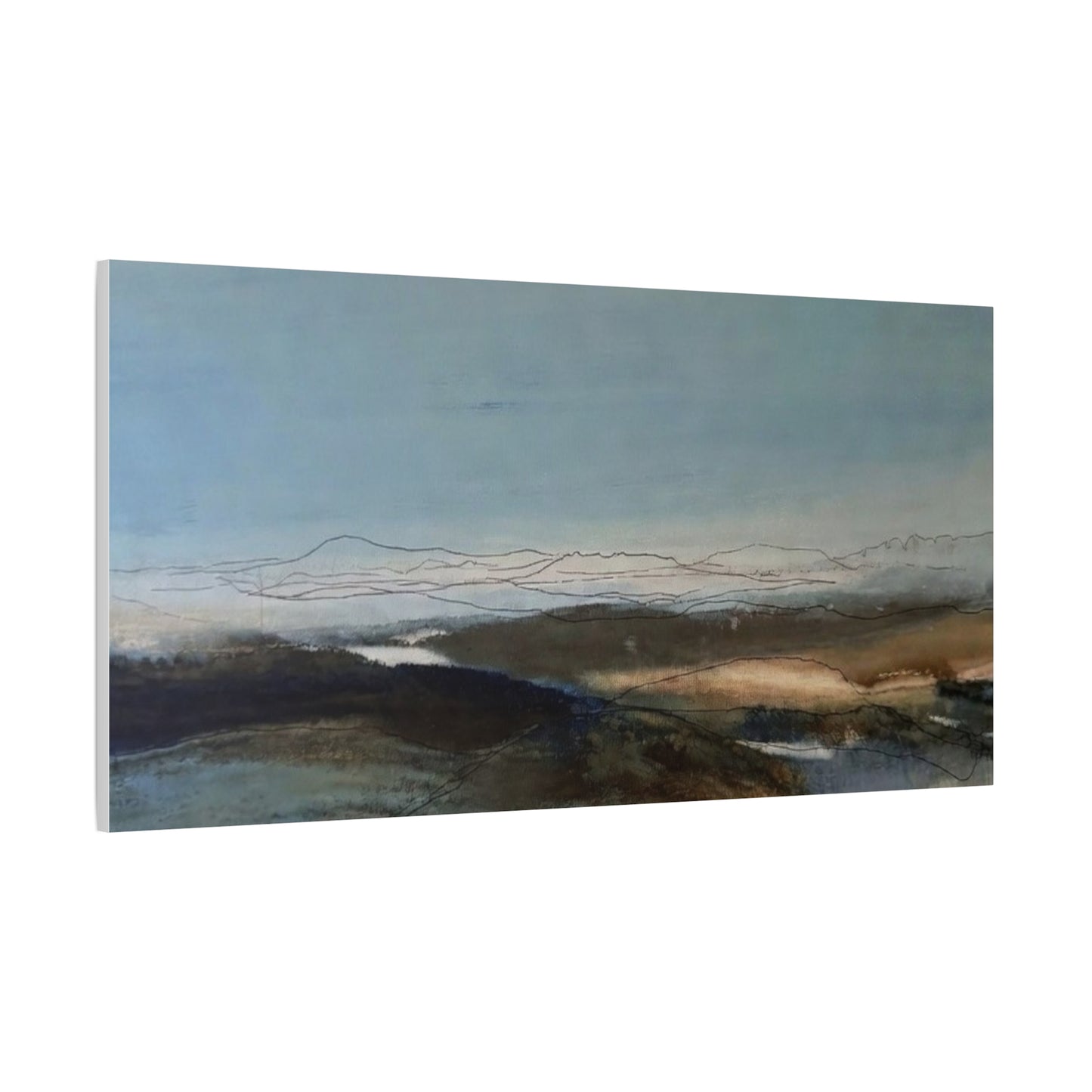 Blue landscape Matte Canvas, Stretched, 1.25"