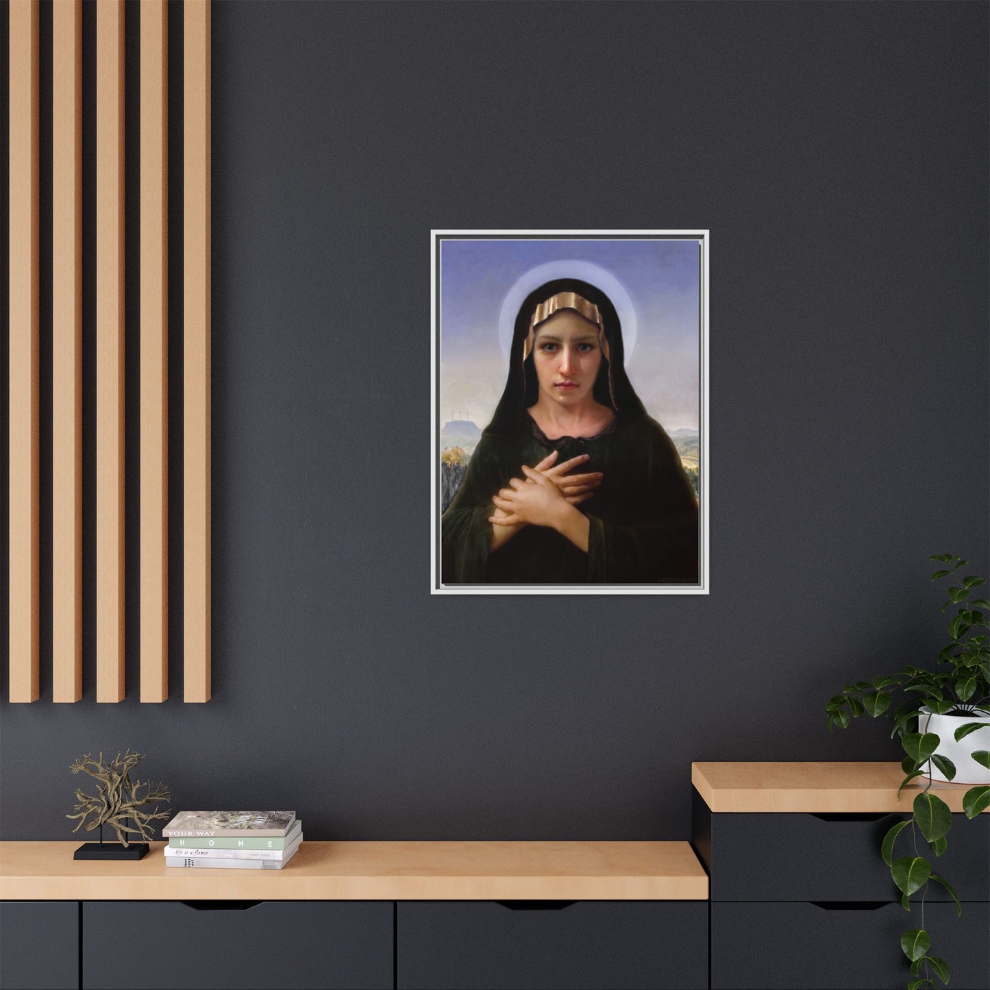 Virgo Solitudinis by William Adolphe Bouguereau Framed Matte Canvas Print