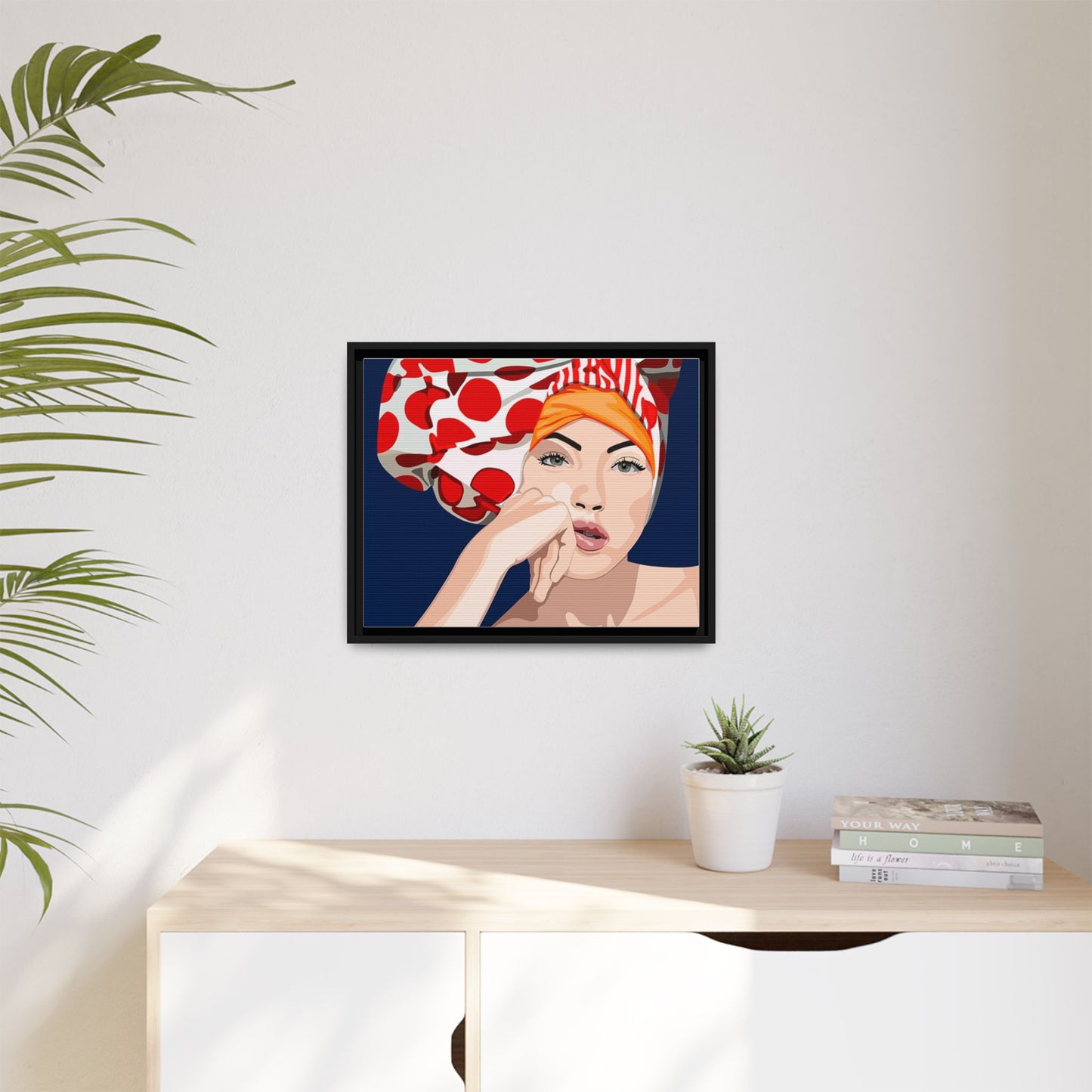 Vivid 20 by Orit Fuchs Pop Art Matte Canvas Framed Wall Art Print