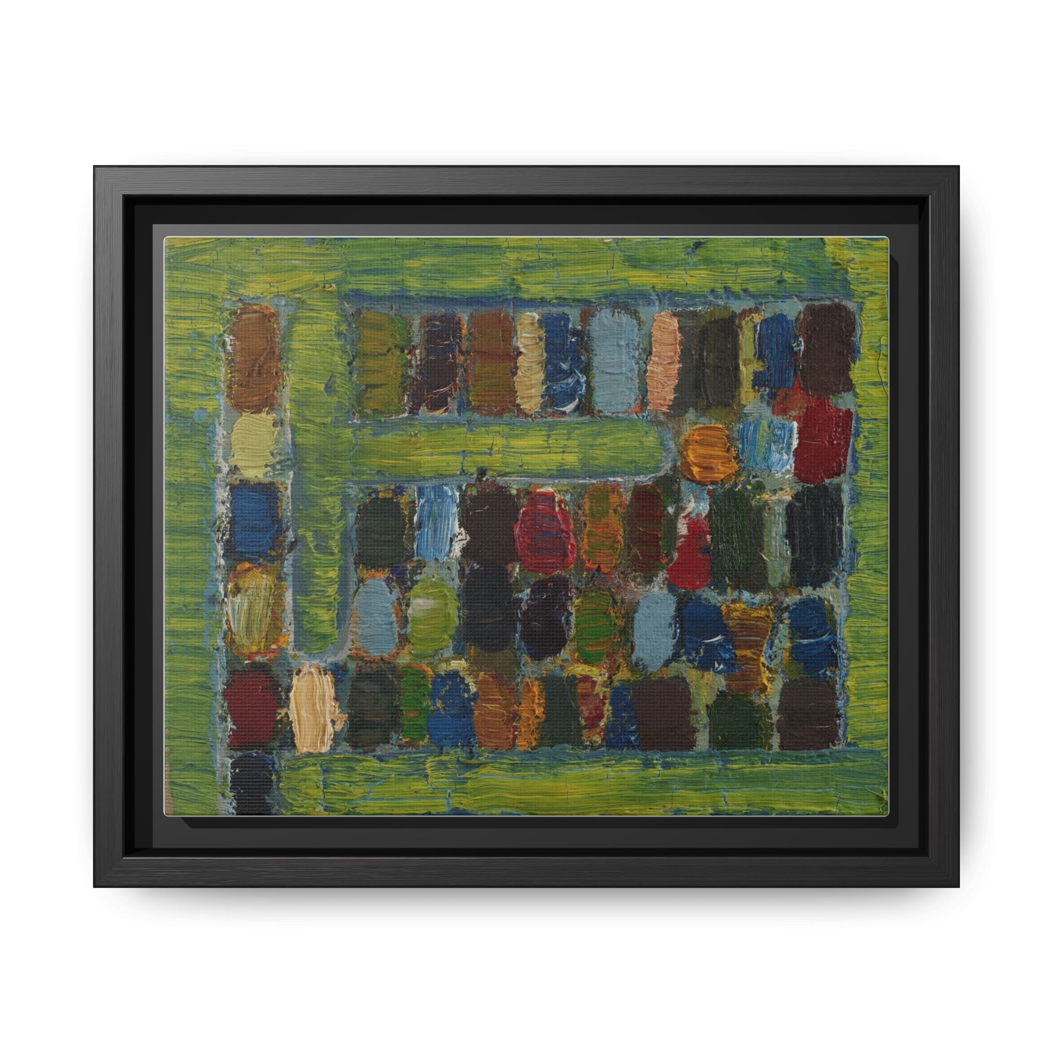 JMC-1970-3 by Jean-Michel Coulon Matte Canvas Framed Wall Art Print