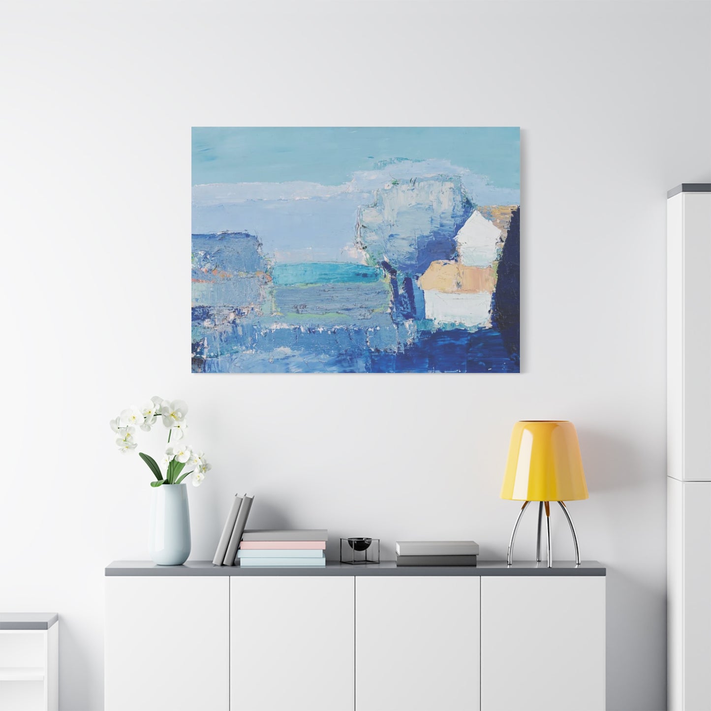 Paysage de Provence by Nicolas de Staël Matte Stretched Wall Art Print