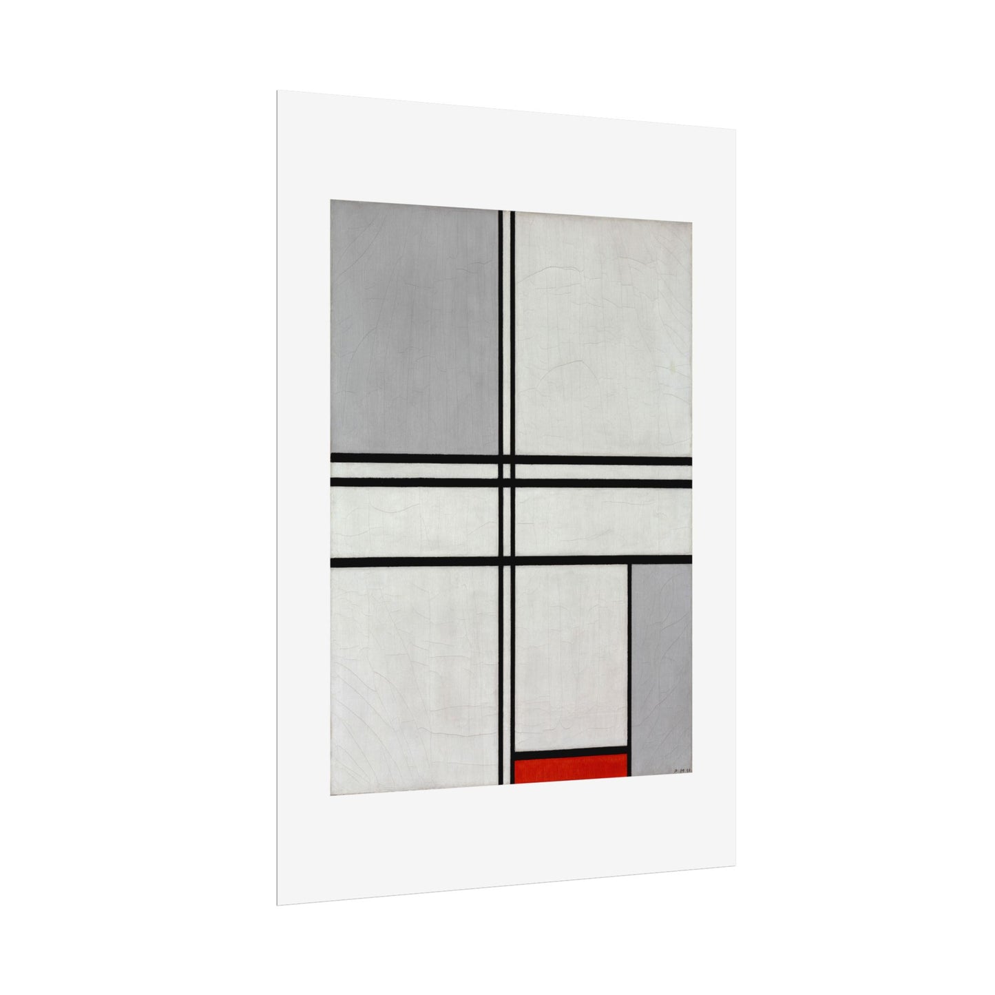 Composition (No. 1) by Piet Mondrian Abstract  Wall Art Print