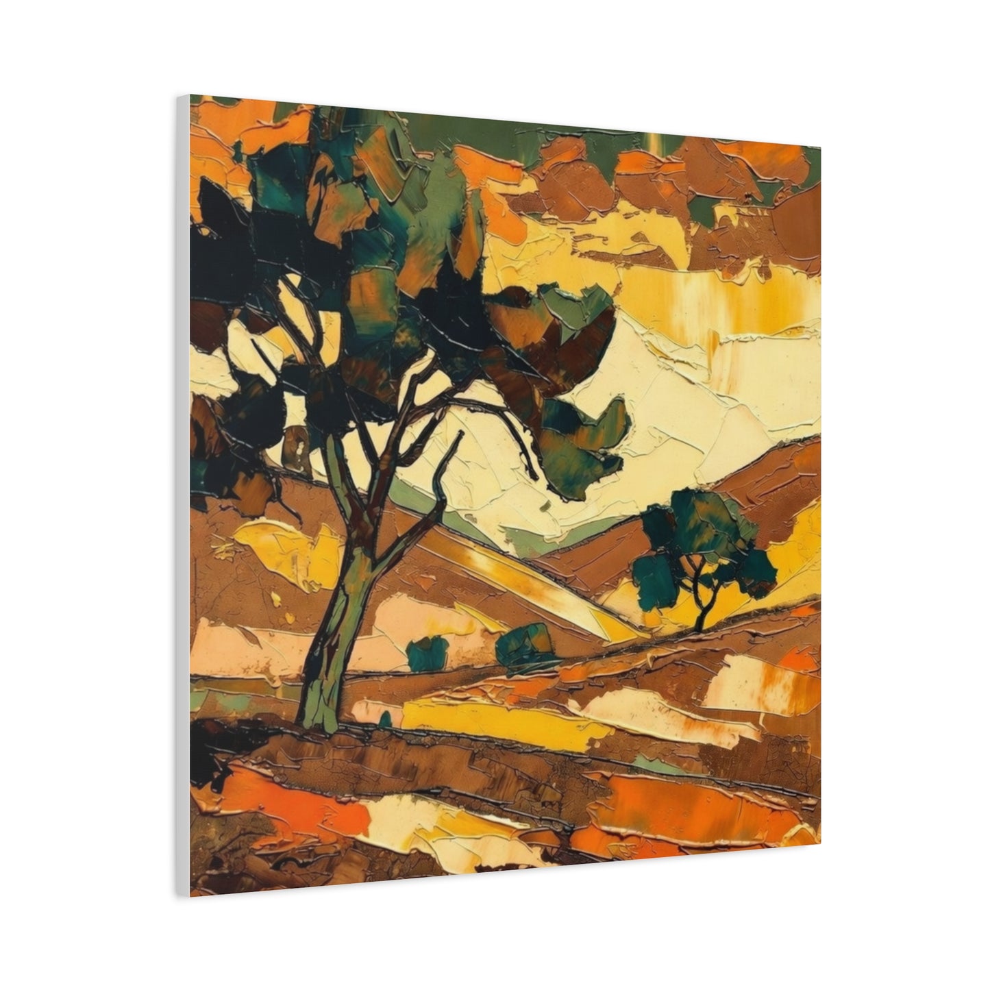 Abstract Autumn Landscape Canvas