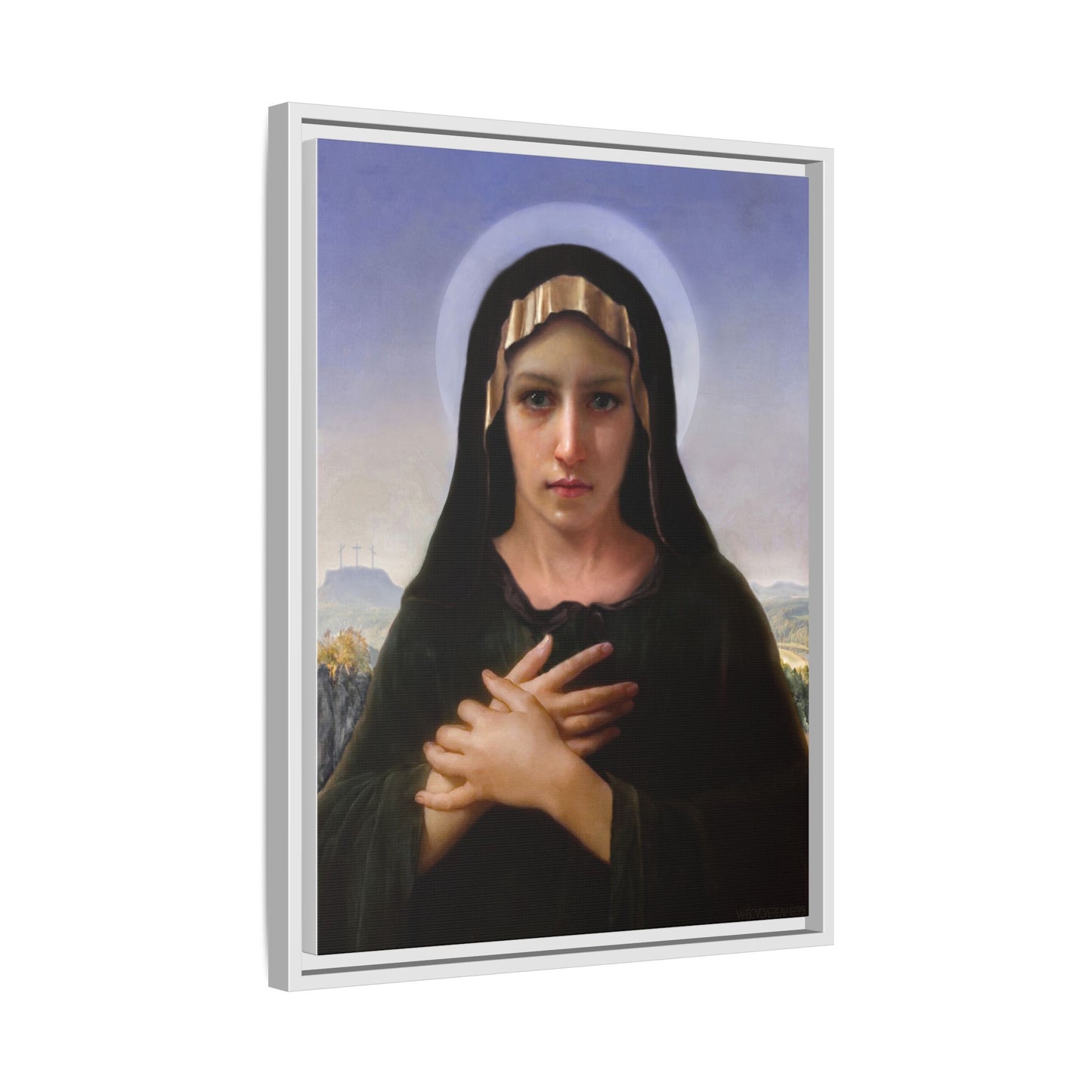 Virgo Solitudinis by William Adolphe Bouguereau Framed Matte Canvas Print