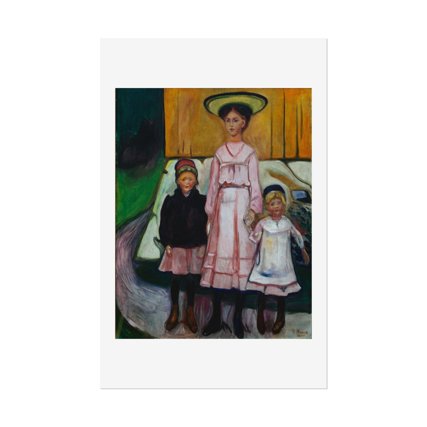 Three Children Thielska by Edvard Munch Wall Art Print