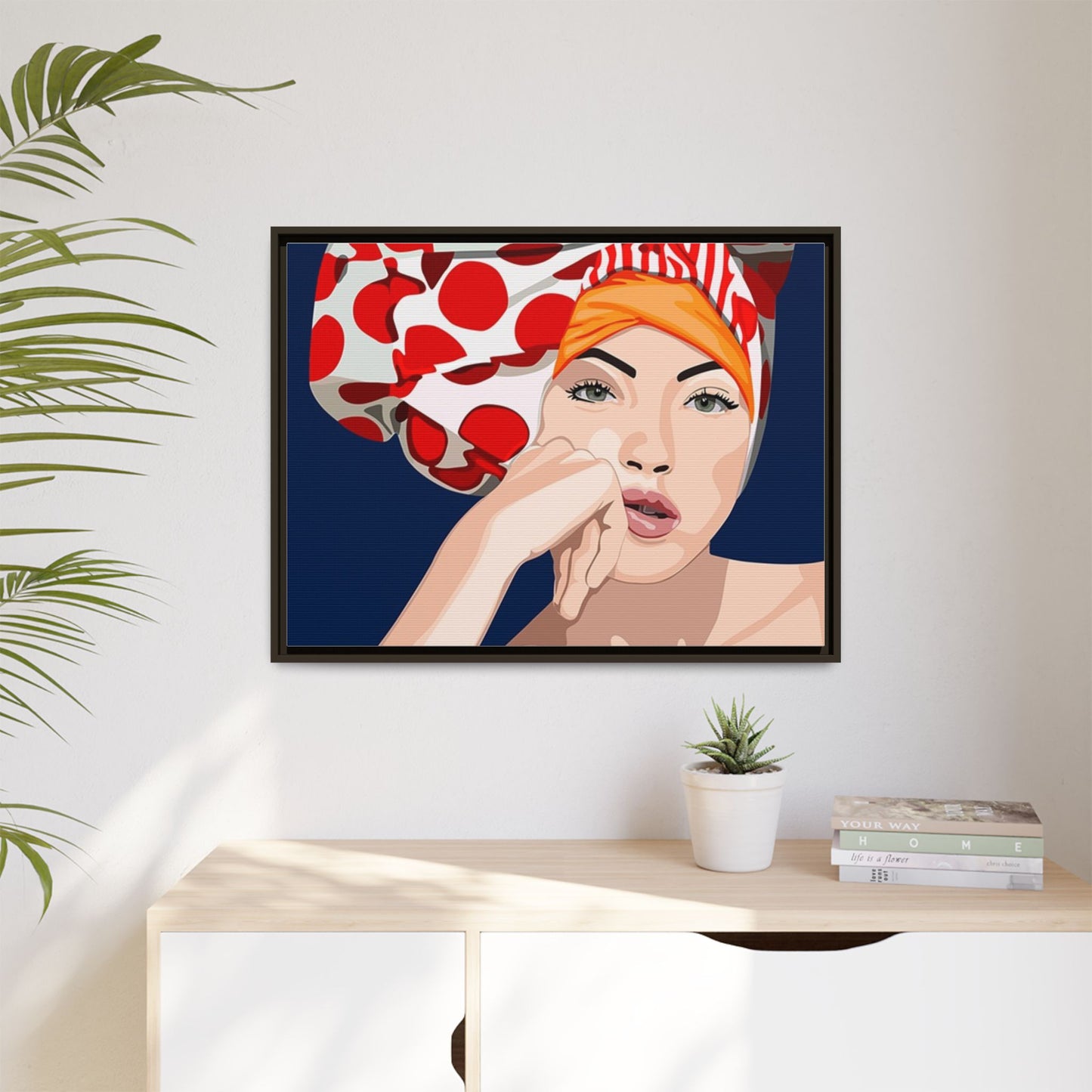 Vivid 20 by Orit Fuchs Pop Art Matte Canvas Framed Wall Art Print