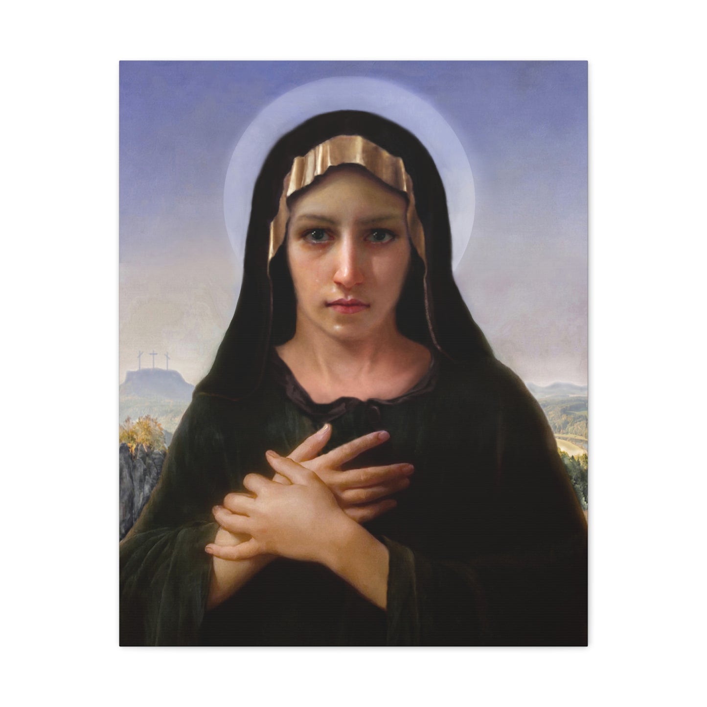Virgo Solitudinis by William Adolphe Bouguereau Matte Canvas Print Wall Art