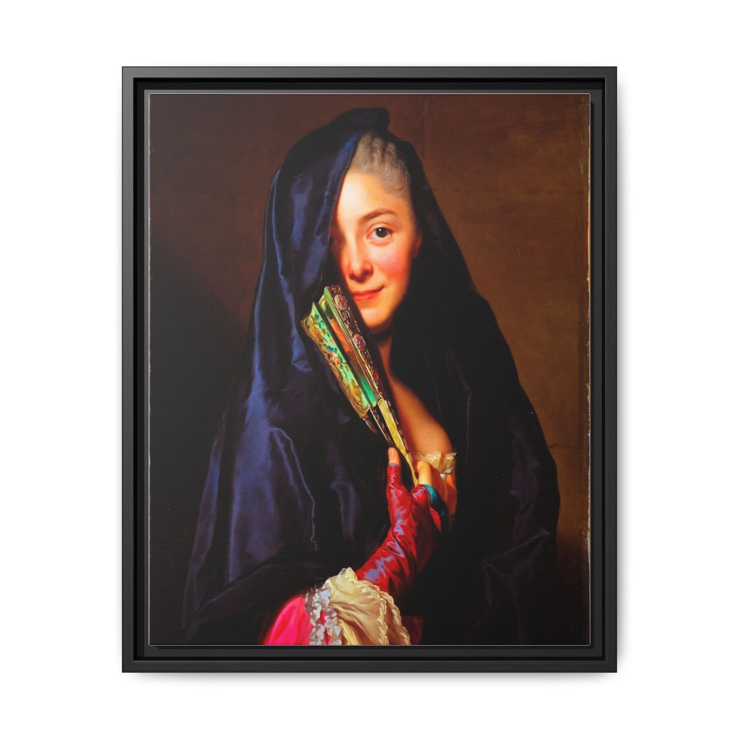 Framed Matte Canvas Wall Art — Classical Portrait Print