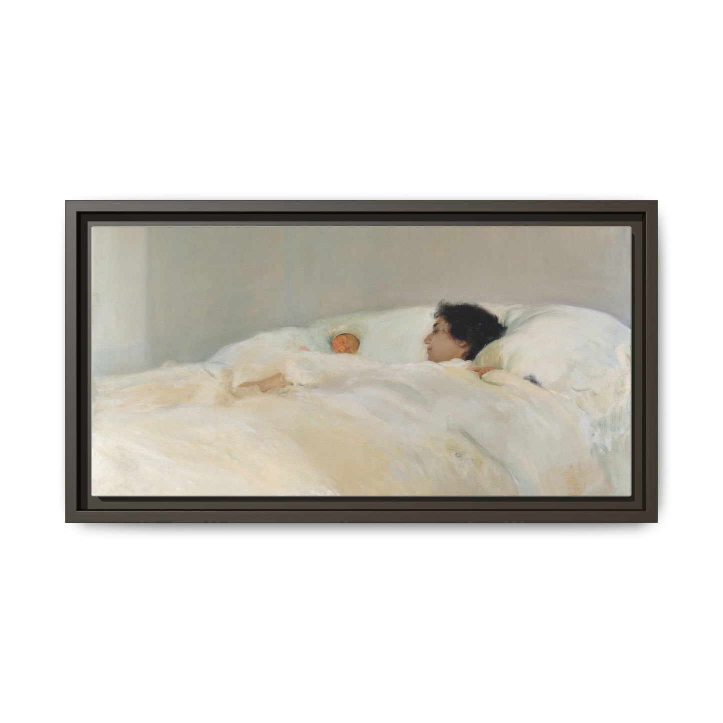 Mother by Joaquin Sorolla y Bastida Framed Matte Canvas Wall Art Print