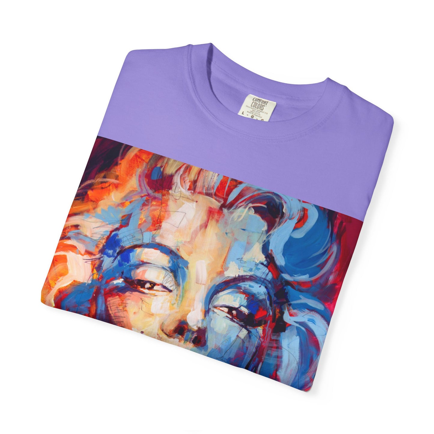 Artistic Pop Portrait T-Shirt — Colorful Marilyn-Inspired Graphic Tee