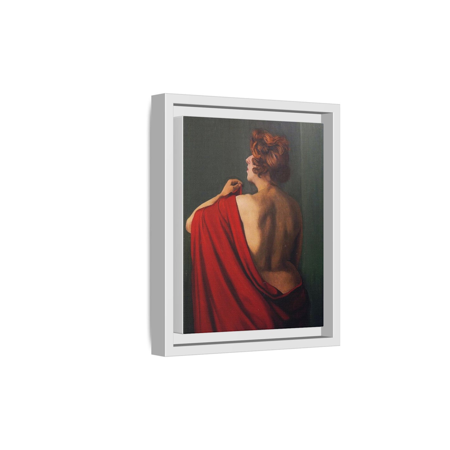 Femme au châle rouge by Félix Vallotton Framed Matte Canvas Wall Art Print