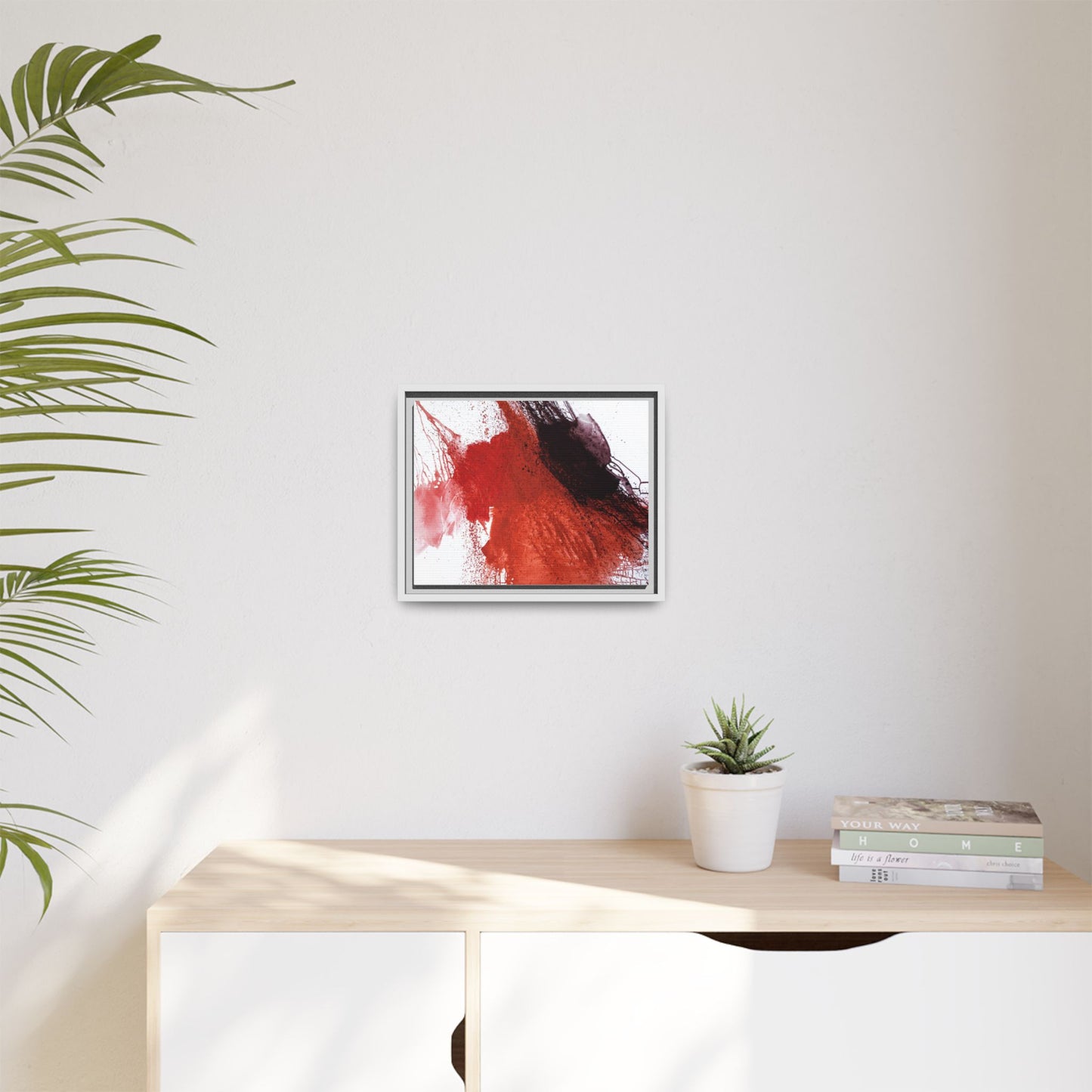 Flame by Natalija Miladinovic Matte Canvas Framed Wall Art