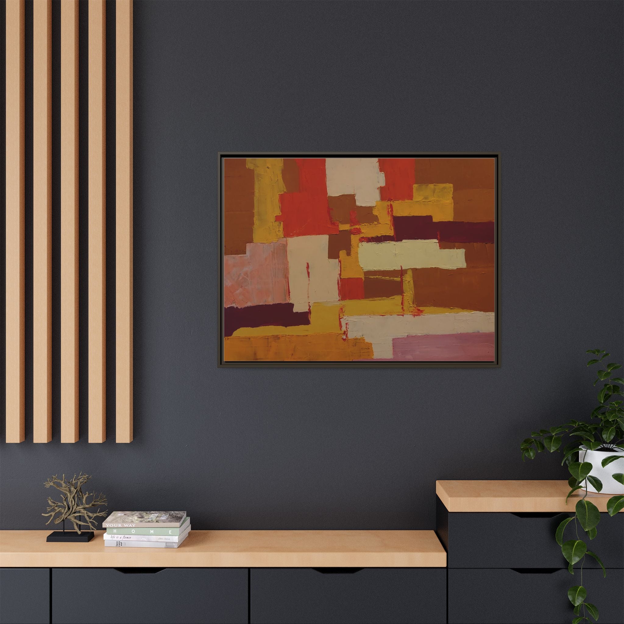 Tableau Confusion by Nicolae Calancea Framed Canvas Wall Art Print