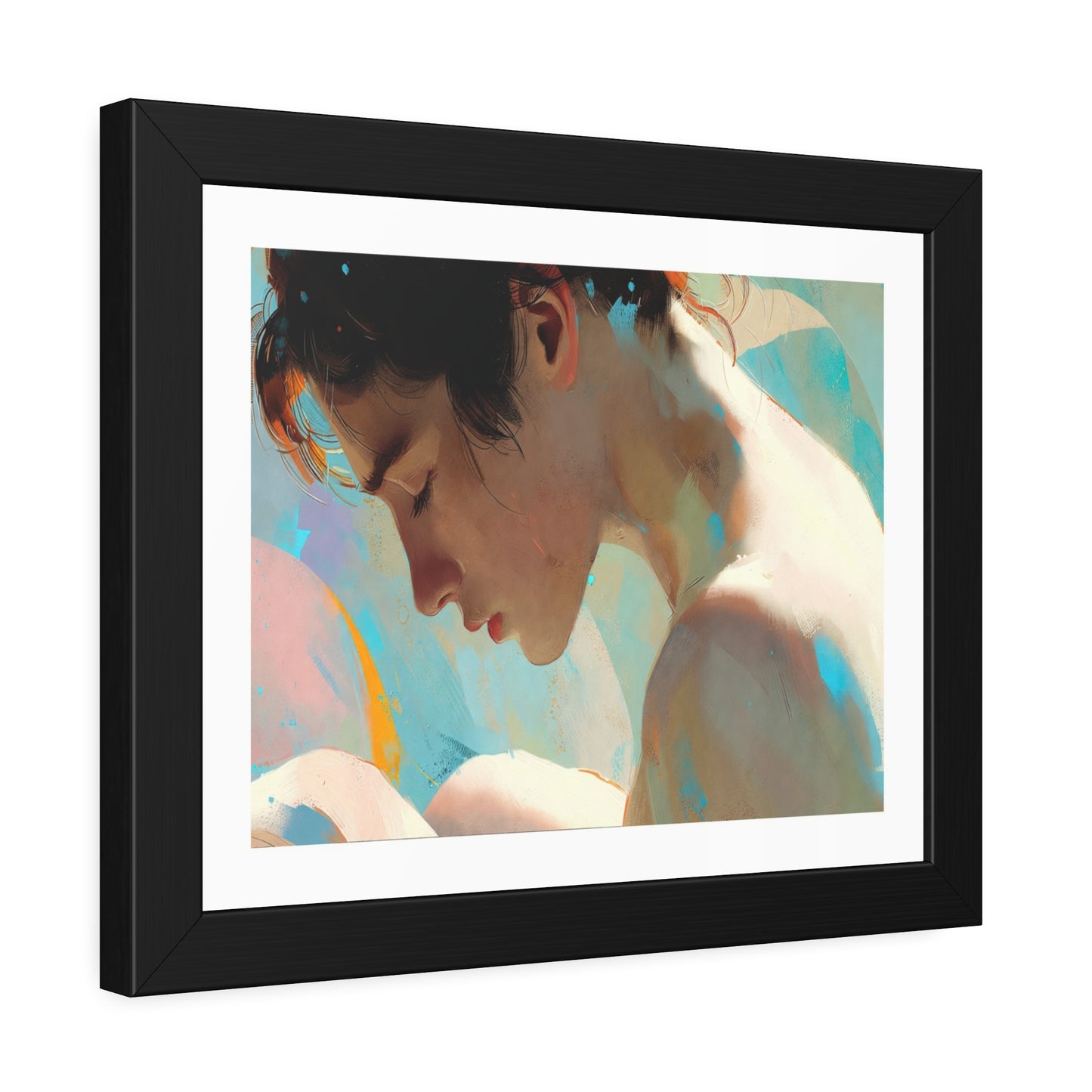 Framed Art Poster — Serene Portrait Print for Home Decor