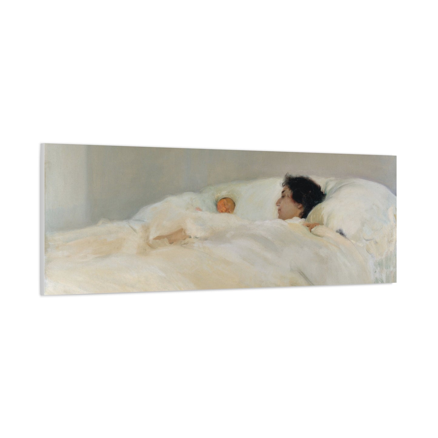 Mother by Joaquin Sorolla y Bastida Art Canvas Print — Serene Nursery Wall Decor