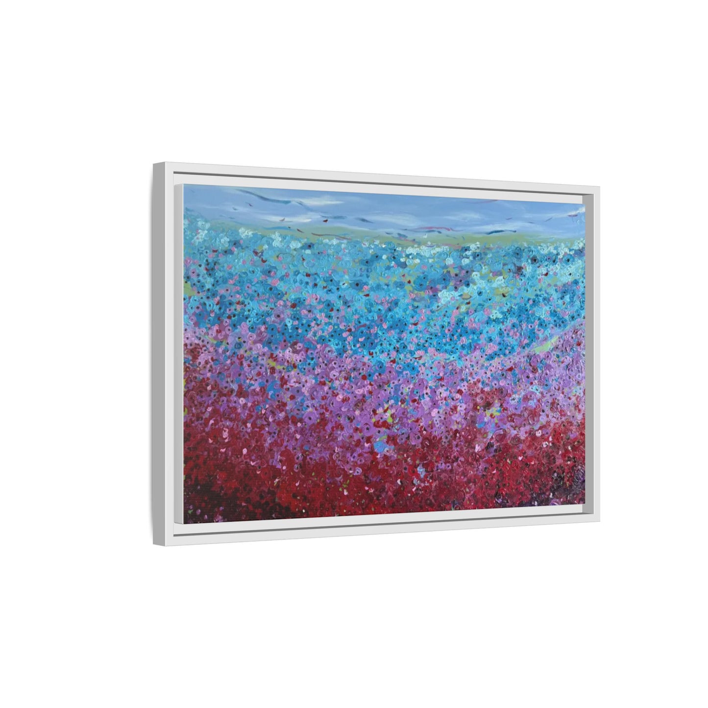 Bloom by Unknown Framed Matte Canvas Abstract Floral Field Wall Art