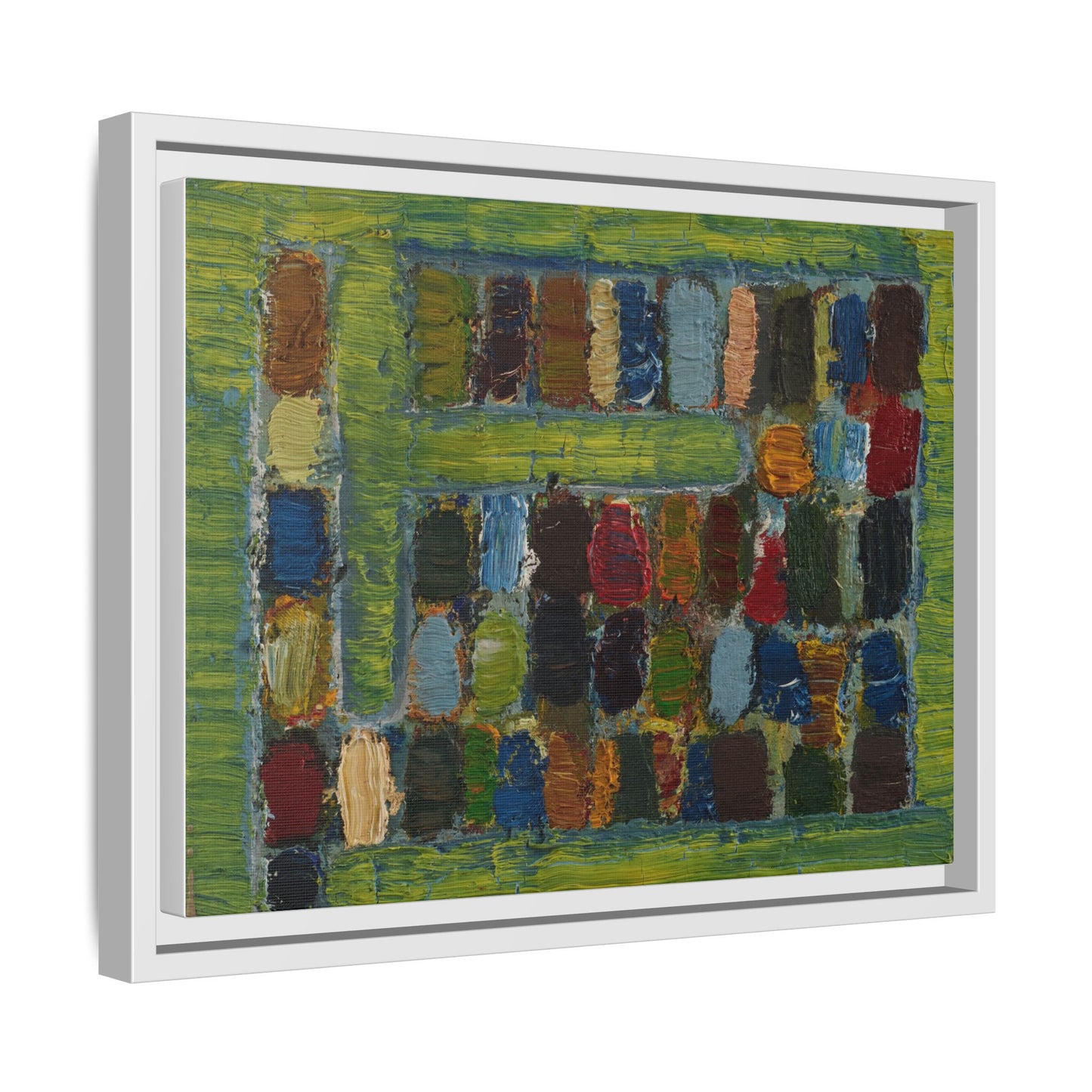 JMC-1970-3 by Jean-Michel Coulon Matte Canvas Framed Wall Art Print