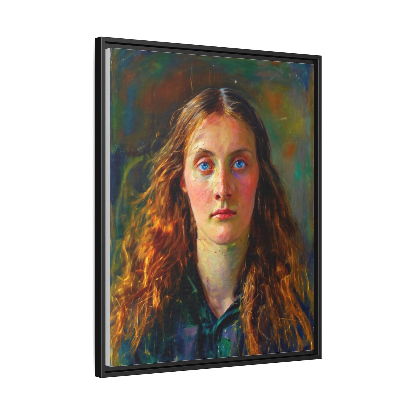 Framed Matte Canvas Print — Vintage Portrait Art