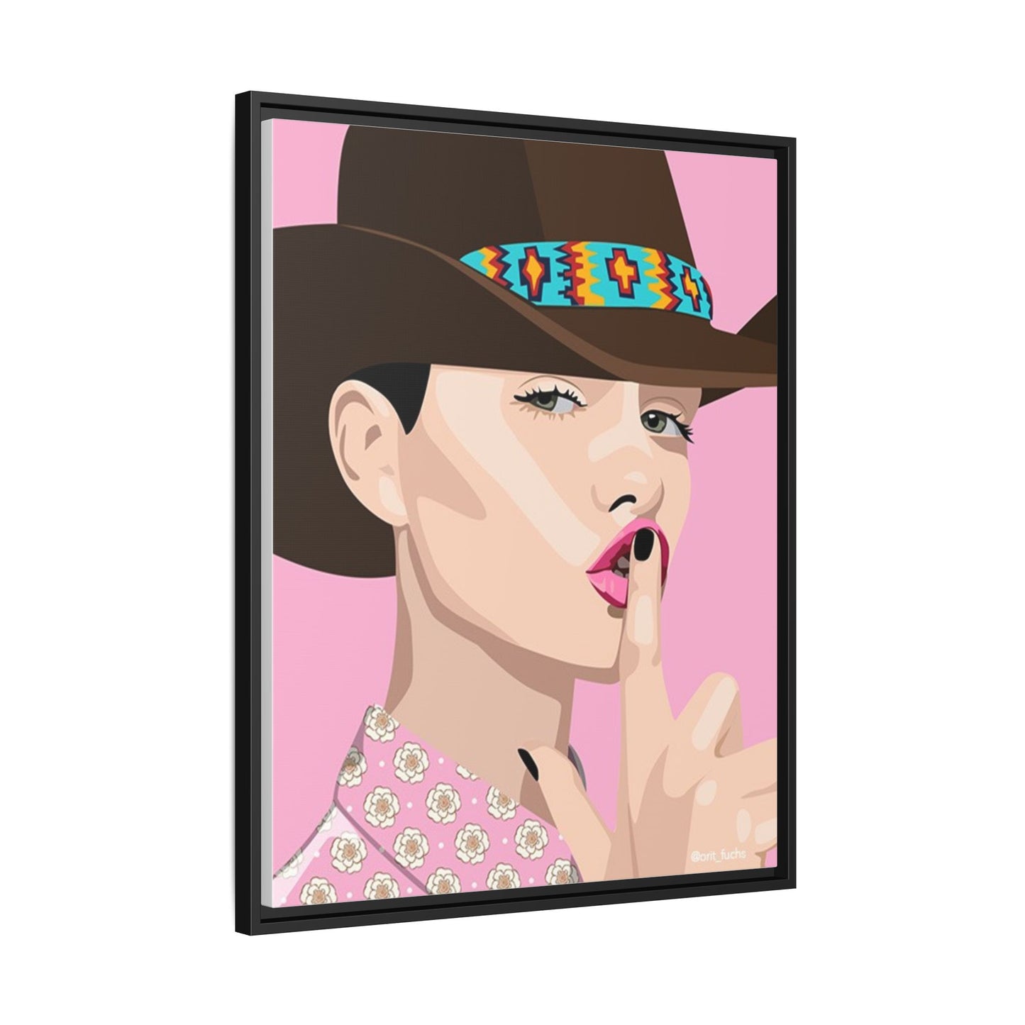 Vivid 63 by Orit Fuchs Matte Framed Canvas Wall Art