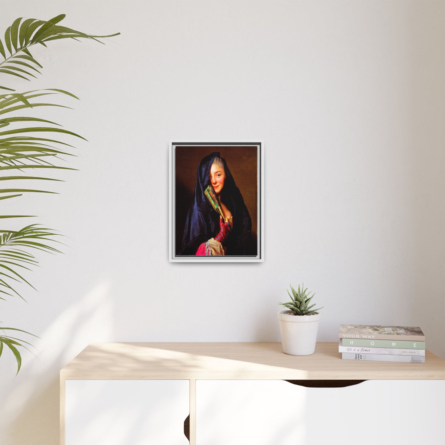 Framed Matte Canvas Wall Art — Classical Portrait Print
