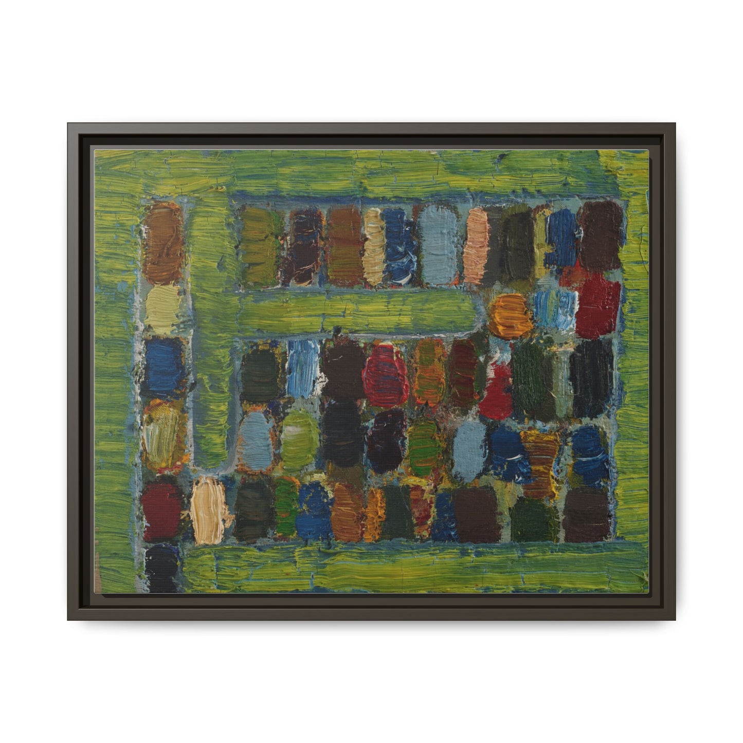 JMC-1970-3 by Jean-Michel Coulon Matte Canvas Framed Wall Art Print