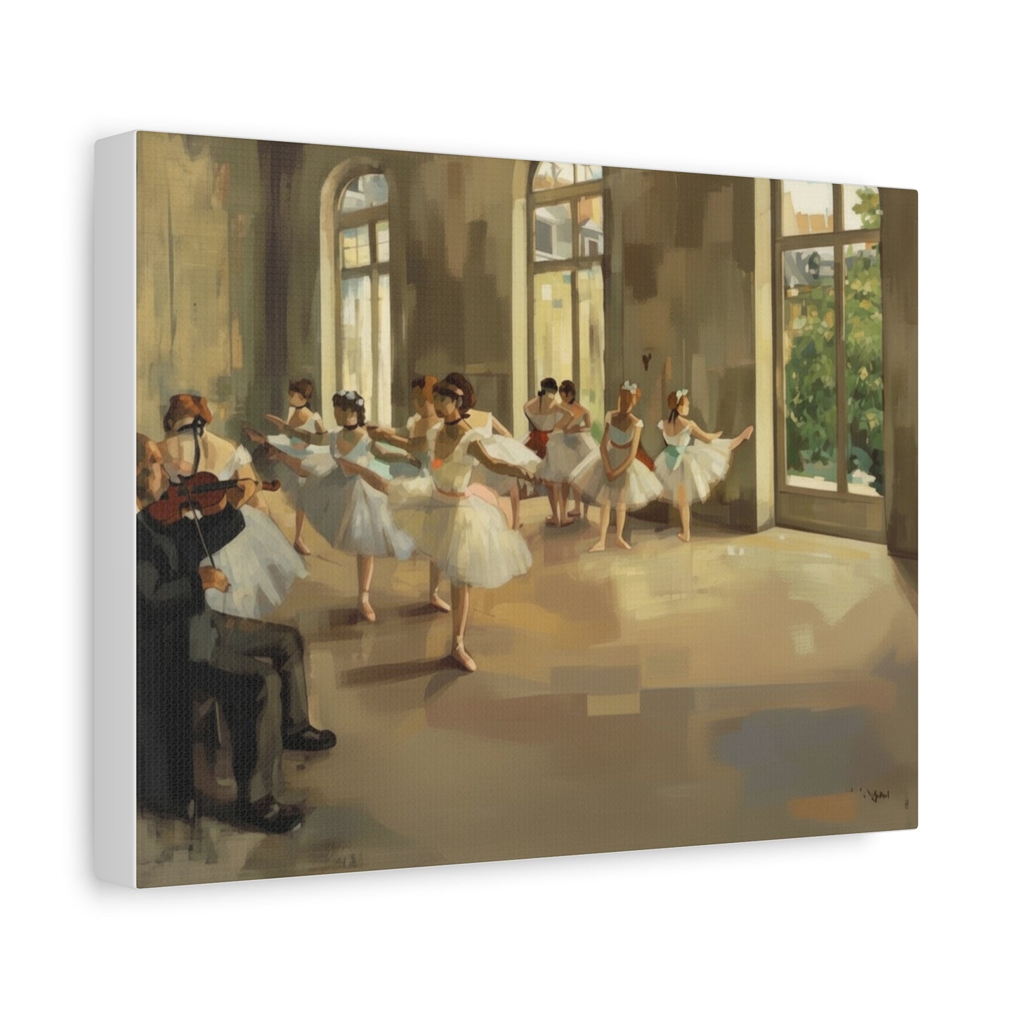 Ballet Rehearsal Matte Canvas