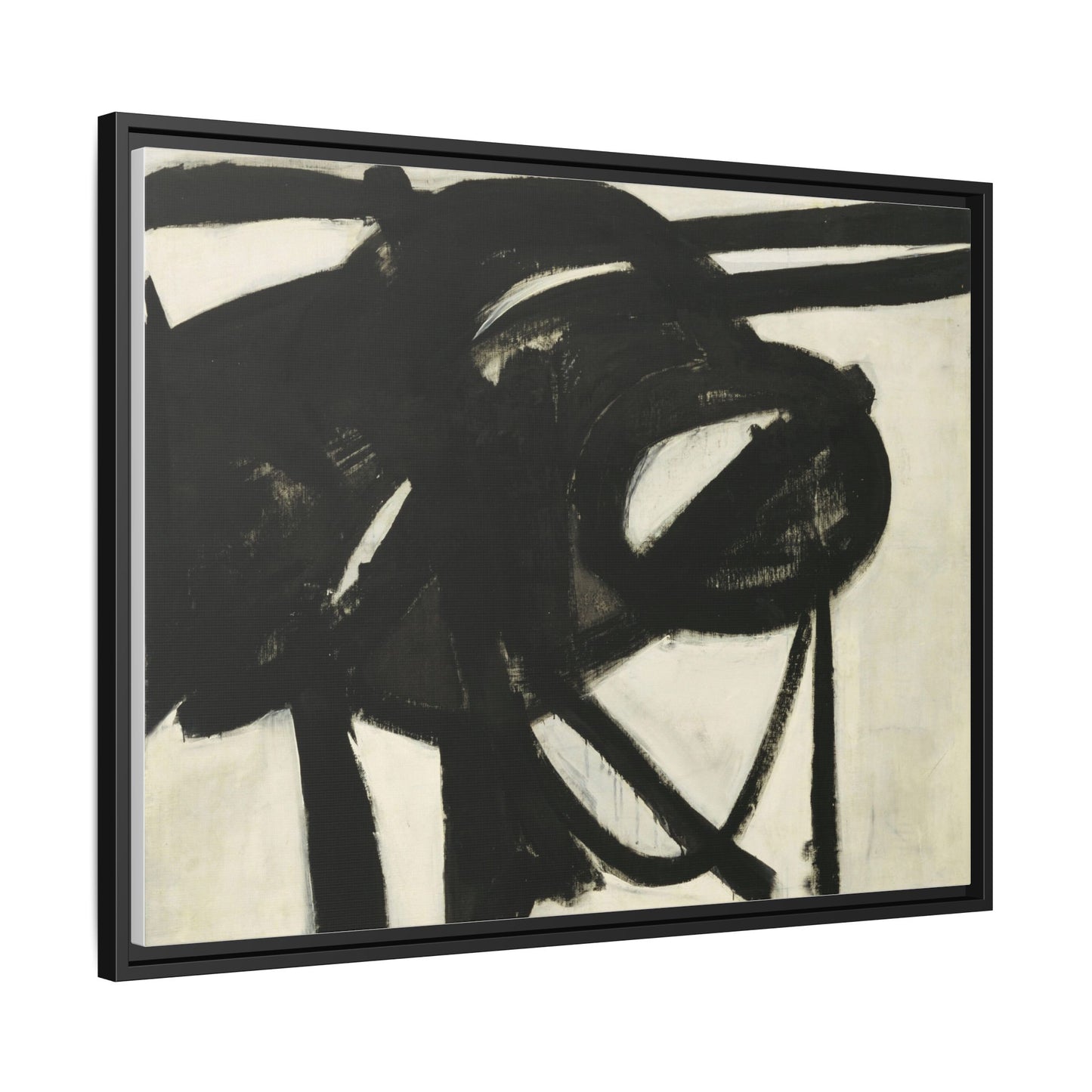 Chief by Franz Kline Abstract Matte Canvas Framed Wall Art