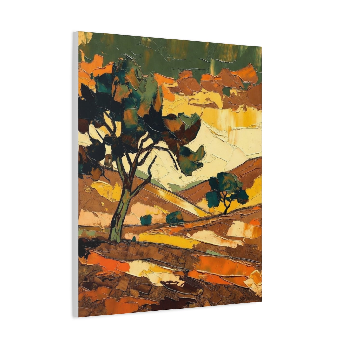 Abstract Autumn Landscape Canvas