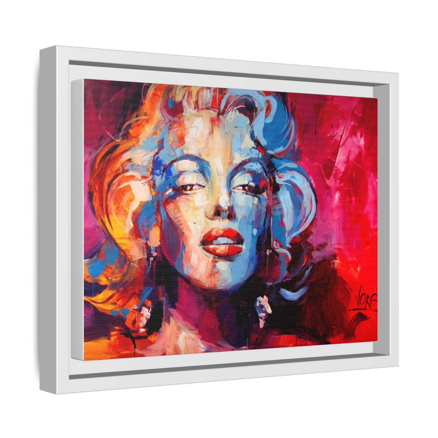 Marilyn Monroe attributed to Voke Matte Canvas Framed Wall Art