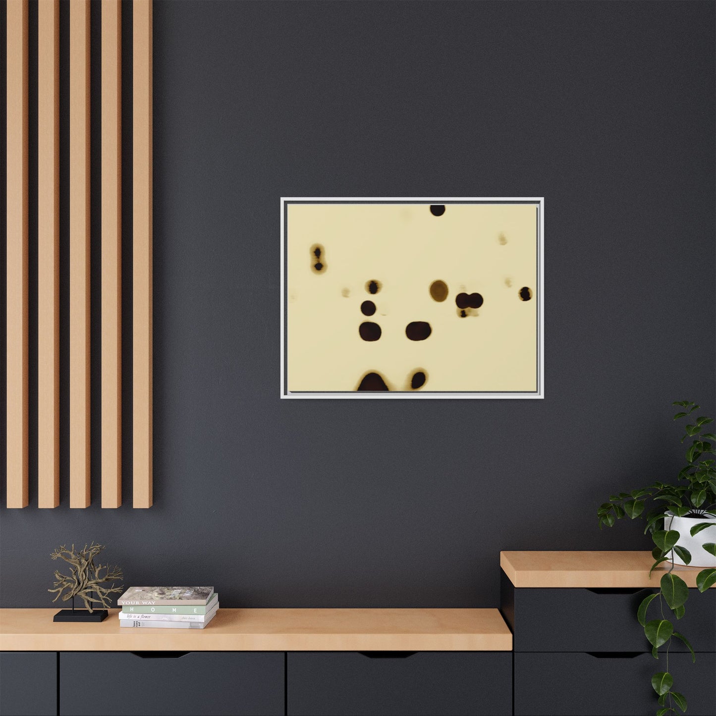 People Communicating by Unknown Abstract Framed Minimalist Wall Art Print