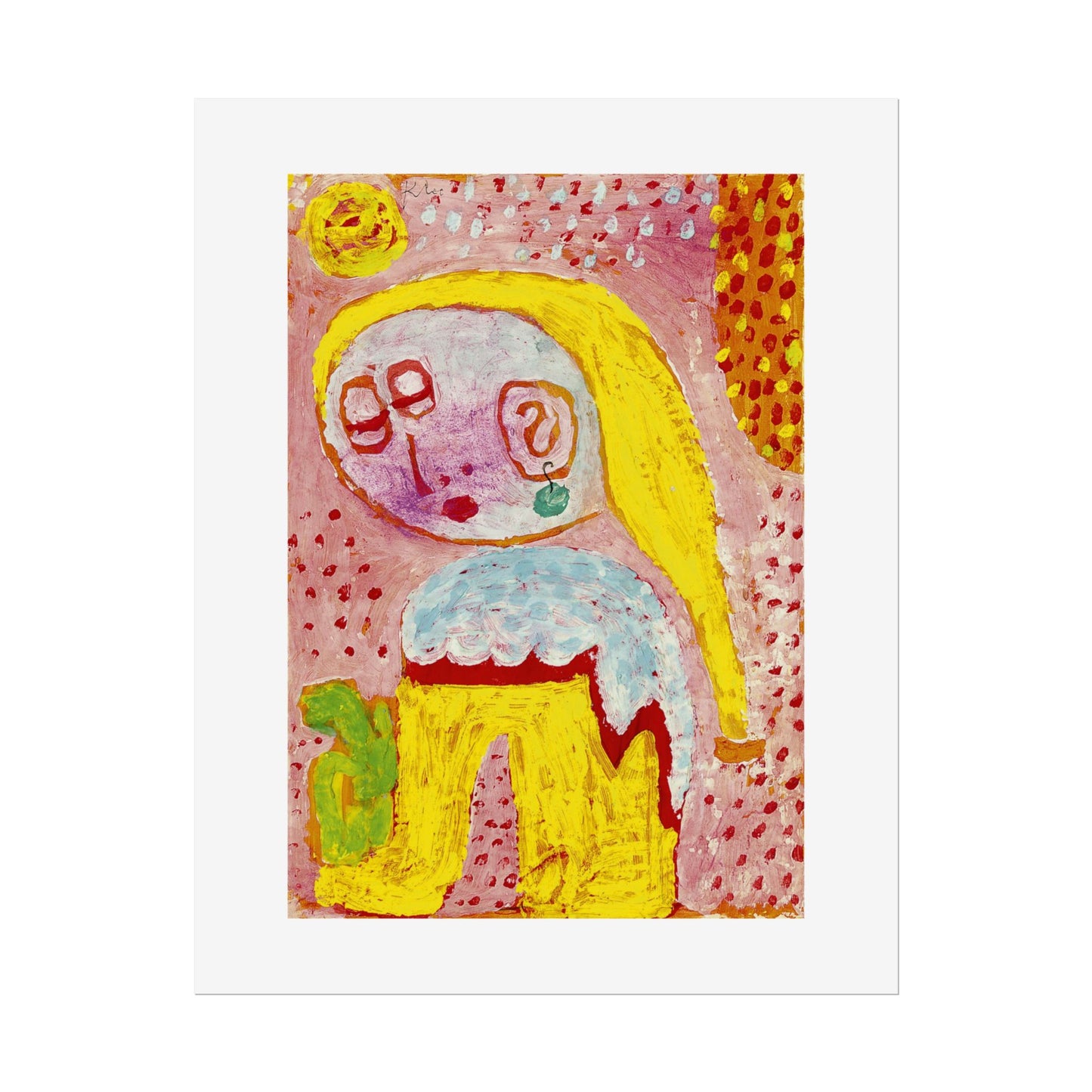 Magdalena vor der Bekehrung by Paul Klee Abstract Wall Art Poster