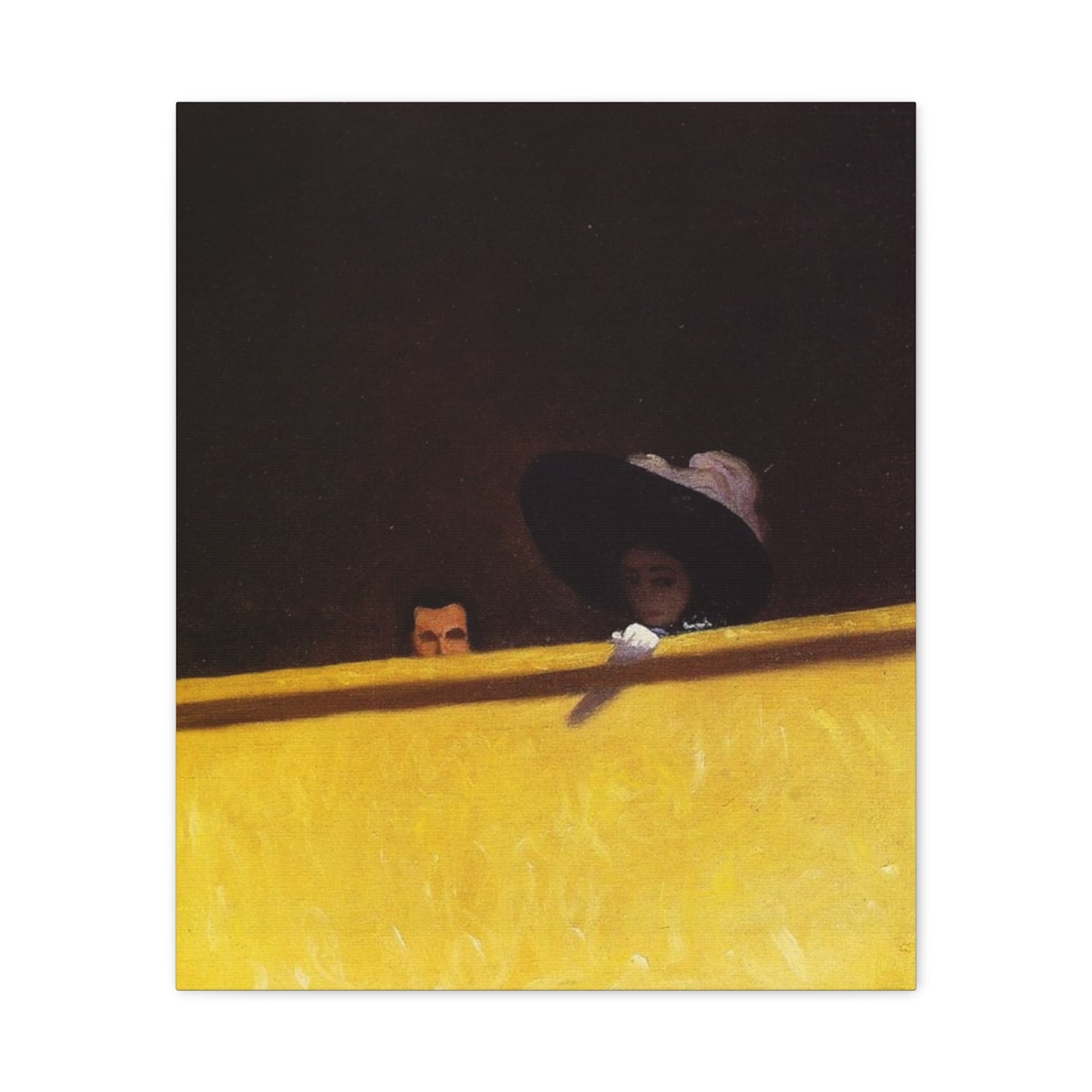 La loge de theatre by Félix Vallotton Matte Canvas Wall Art Print