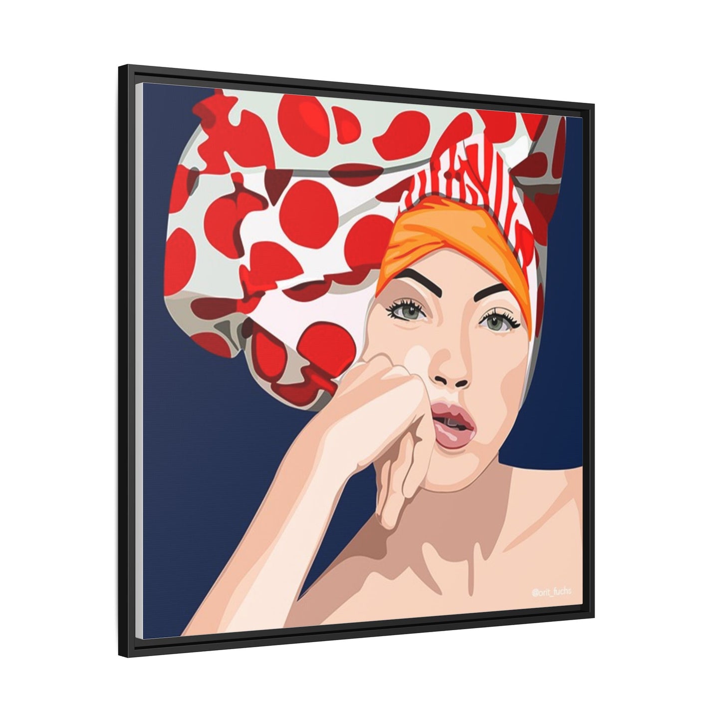 Vivid 20 by Orit Fuchs Pop Art Matte Canvas Framed Wall Art Print