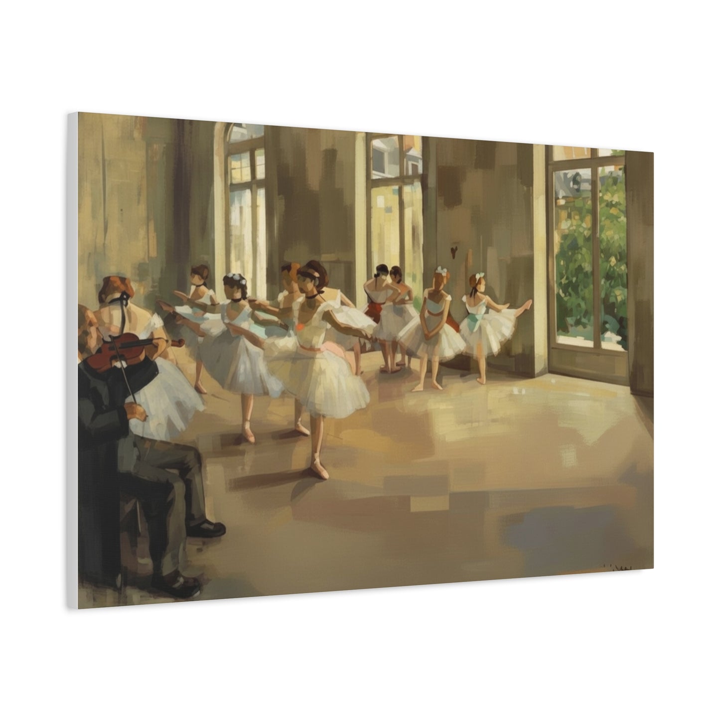 Ballet Rehearsal Matte Canvas