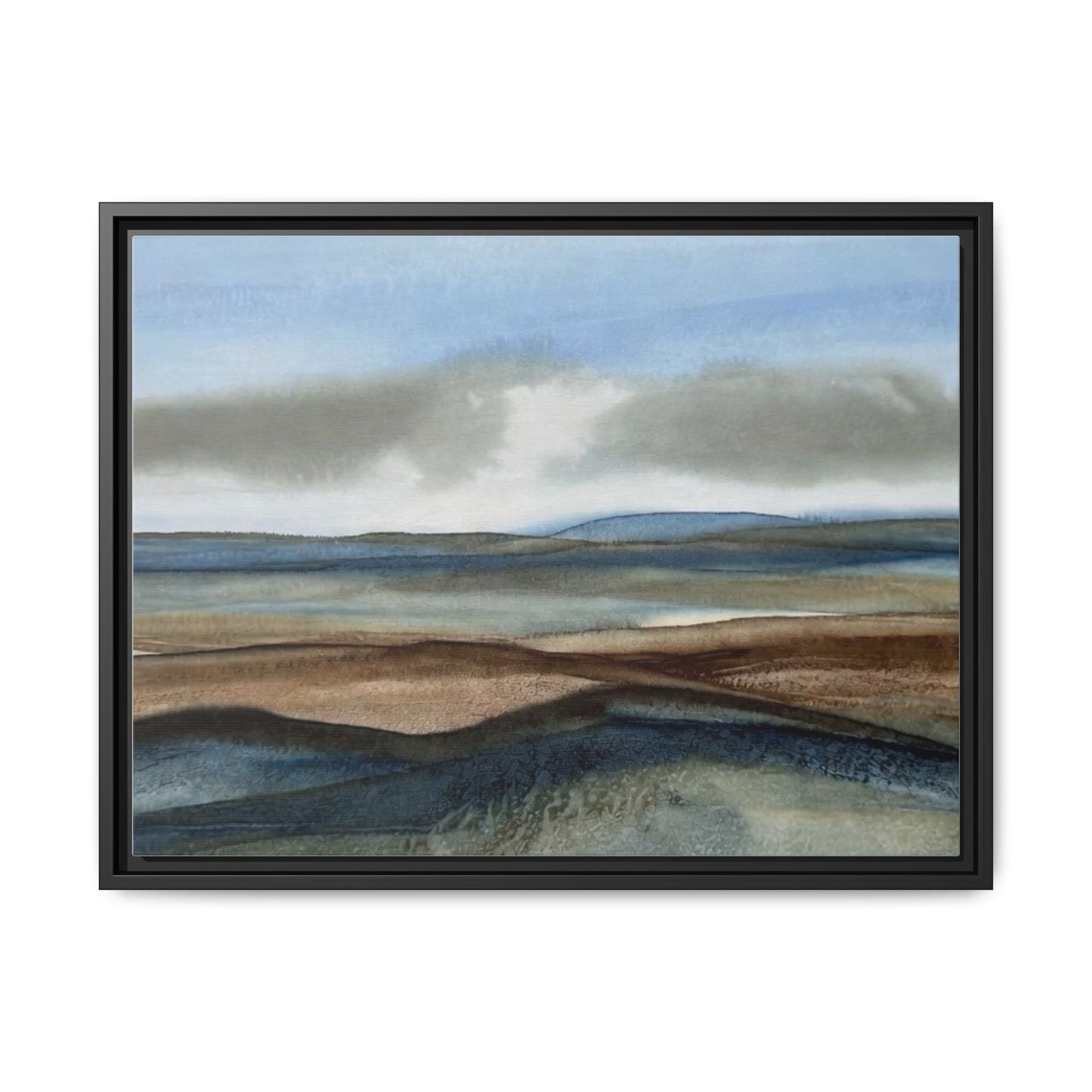 Matte Canvas Landscape, Framed (Multi-color)